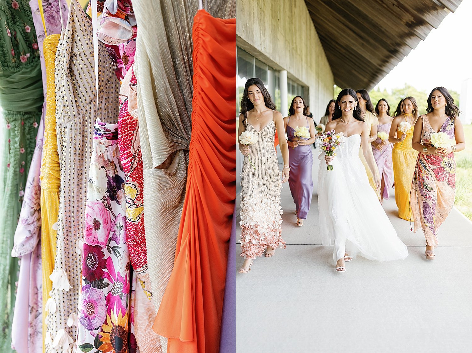  Bridesmaids colorful summer dresses 