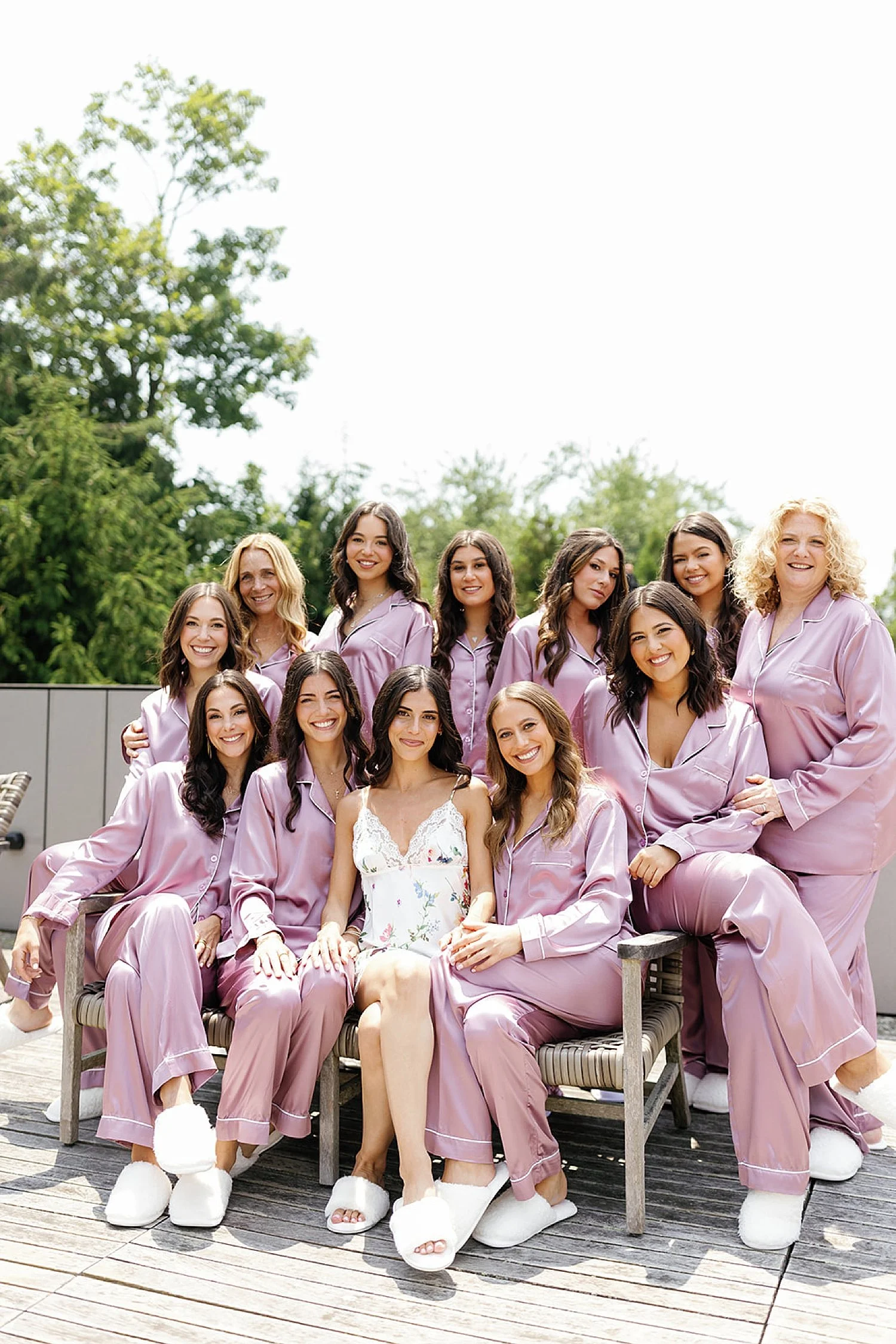  bridal party portraits from Timeless Hamptons summer wedding   