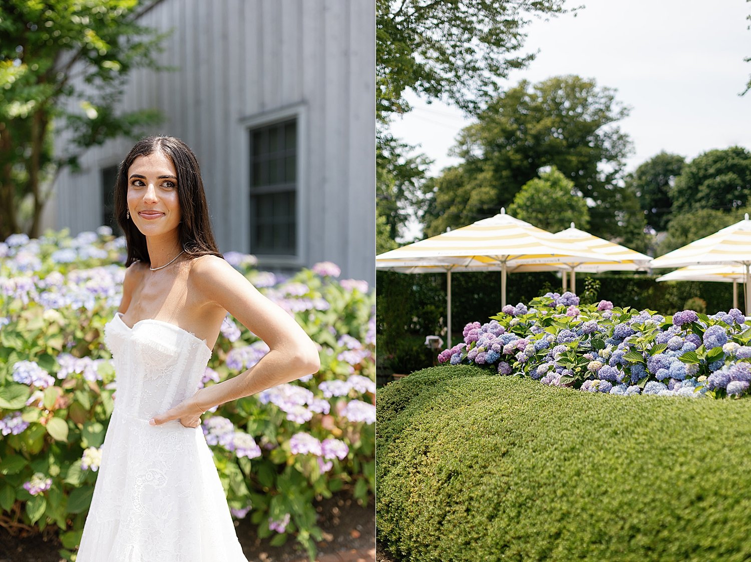  Bride by summer flowers 