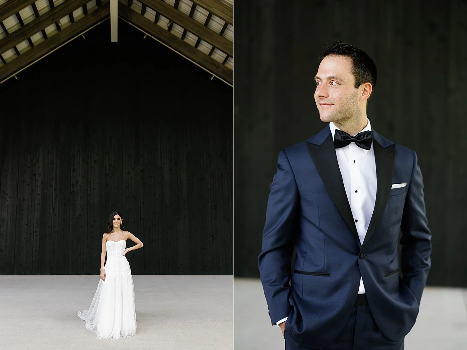  bride and groom before wedding in the Hamptons  