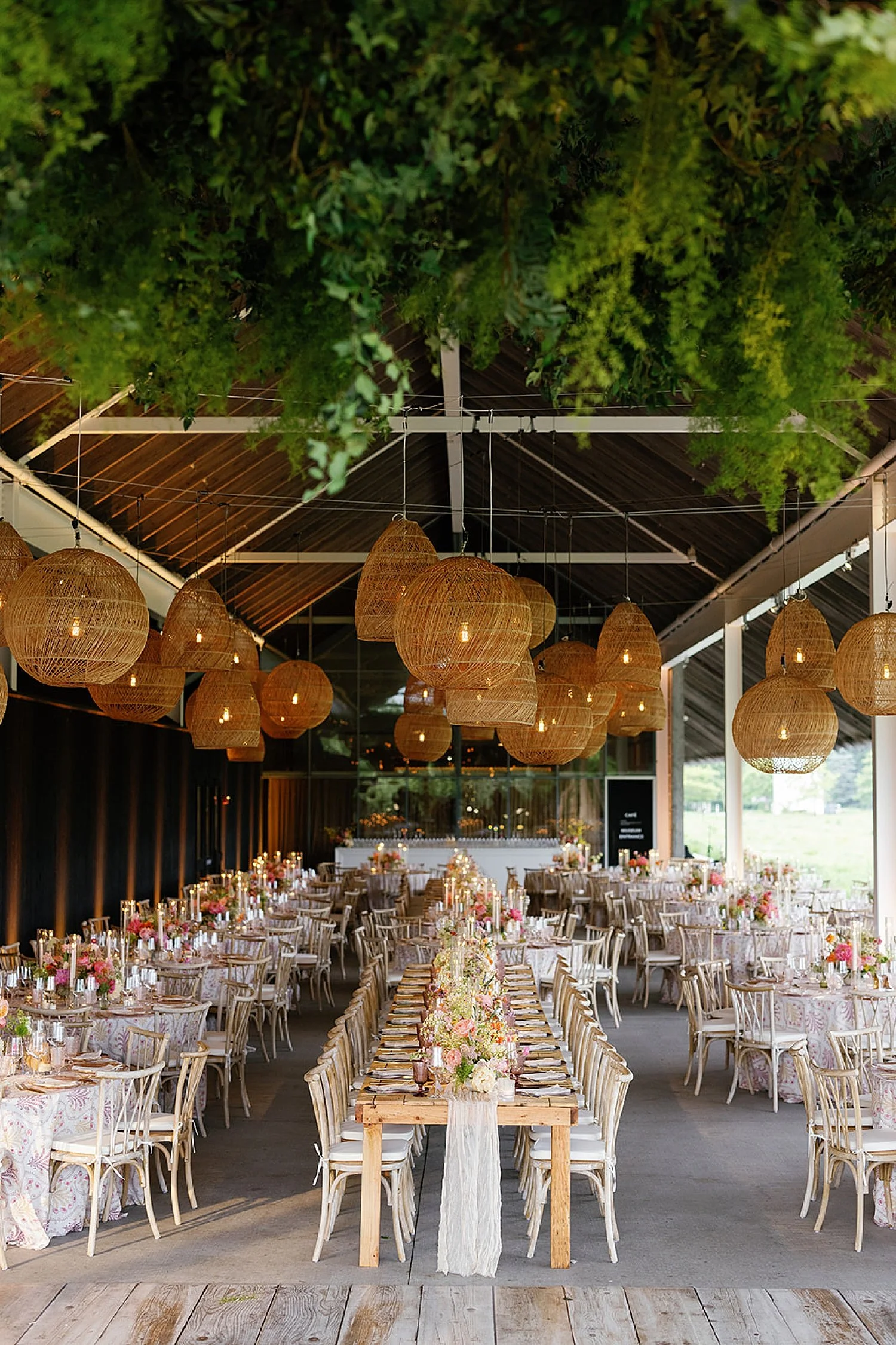  Parrish Art Museum summer wedding reception in the Hamptons  