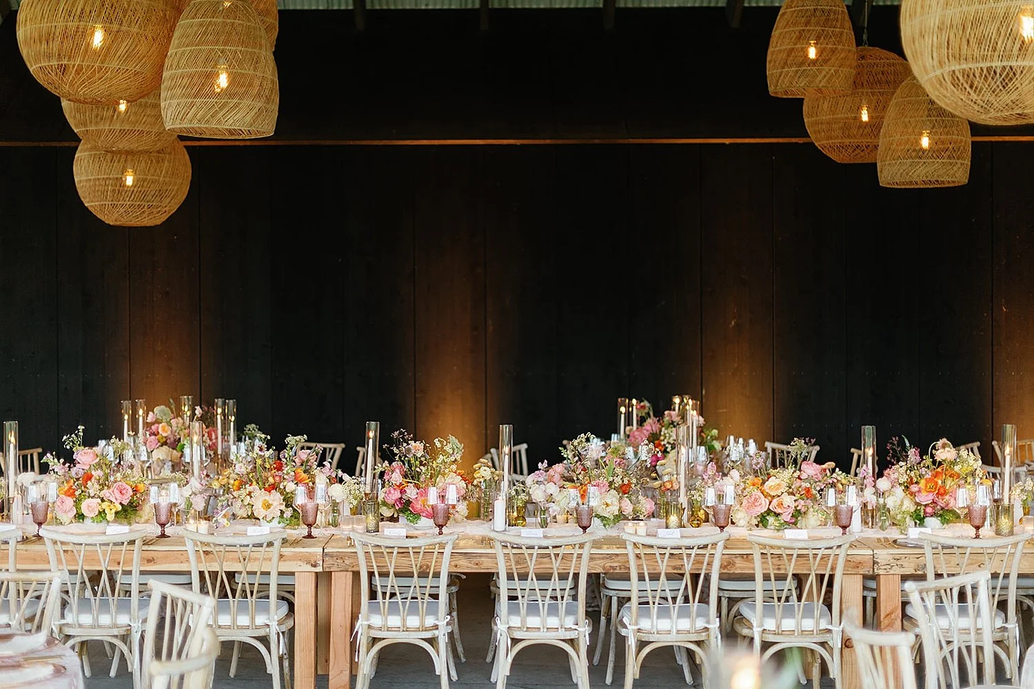  Elevated wedding reception design at  summer wedding in the Hamptons at Parrish Art Museum  