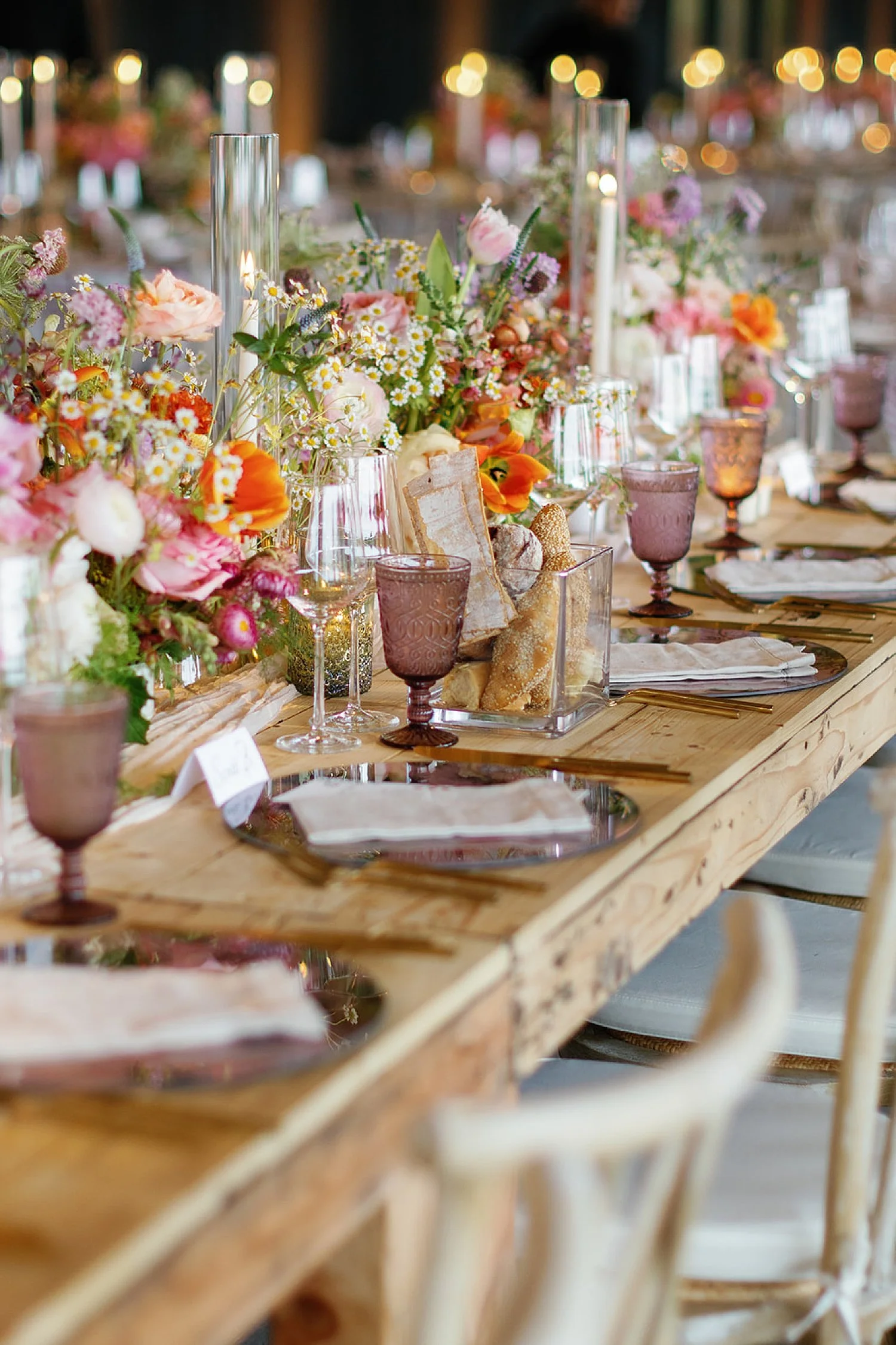  Elevated wedding reception at  summer wedding in the Hamptons at Parrish Art Museum  