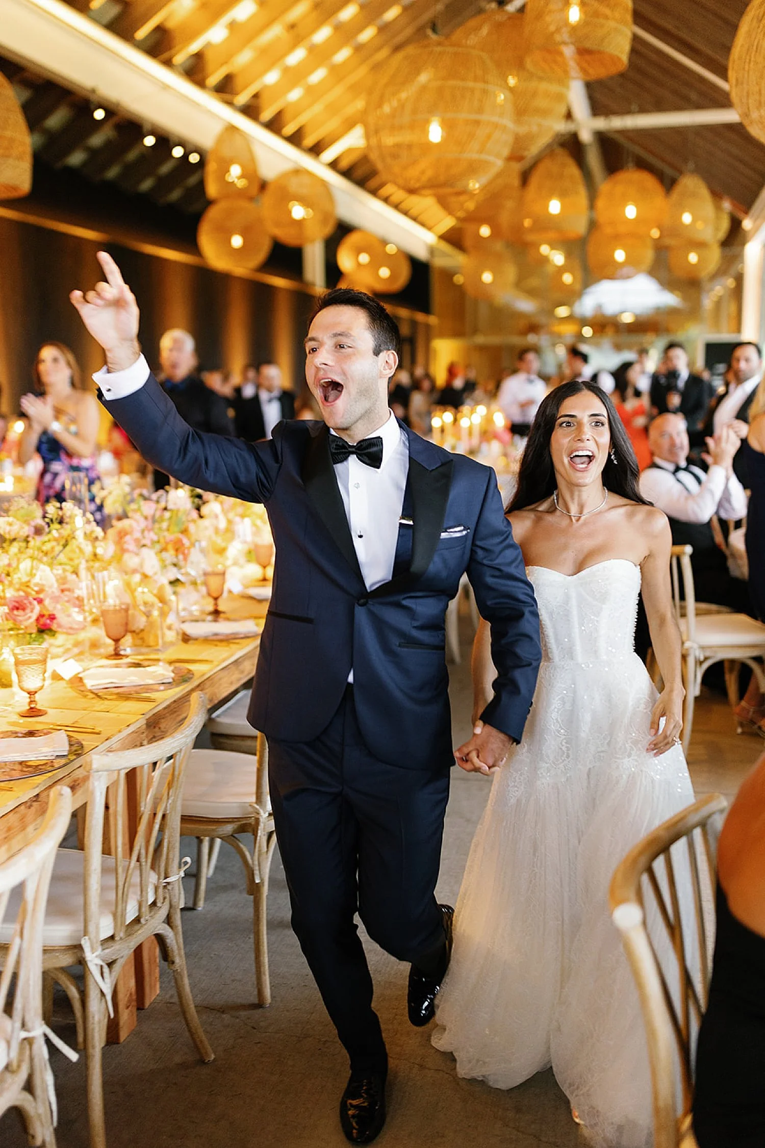  bride and groom grand entrance  
