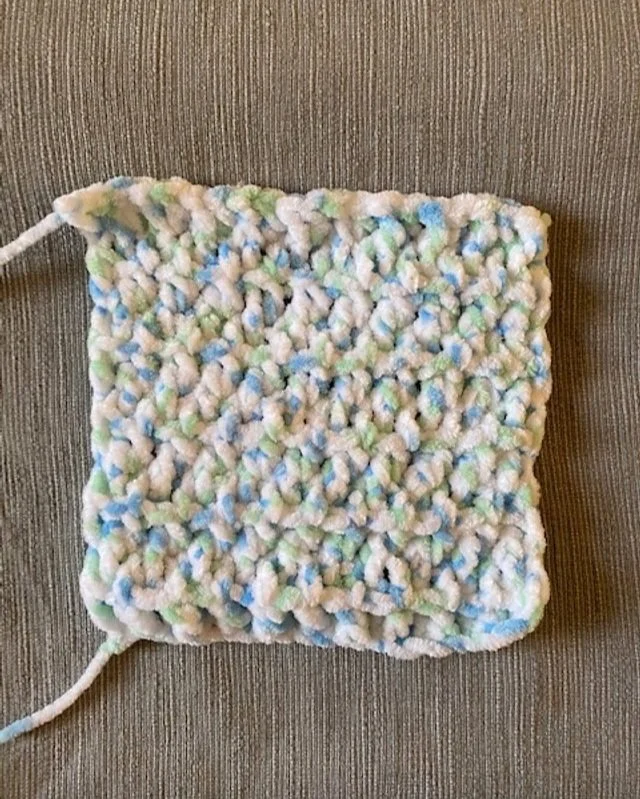 Velvet blanket stitch