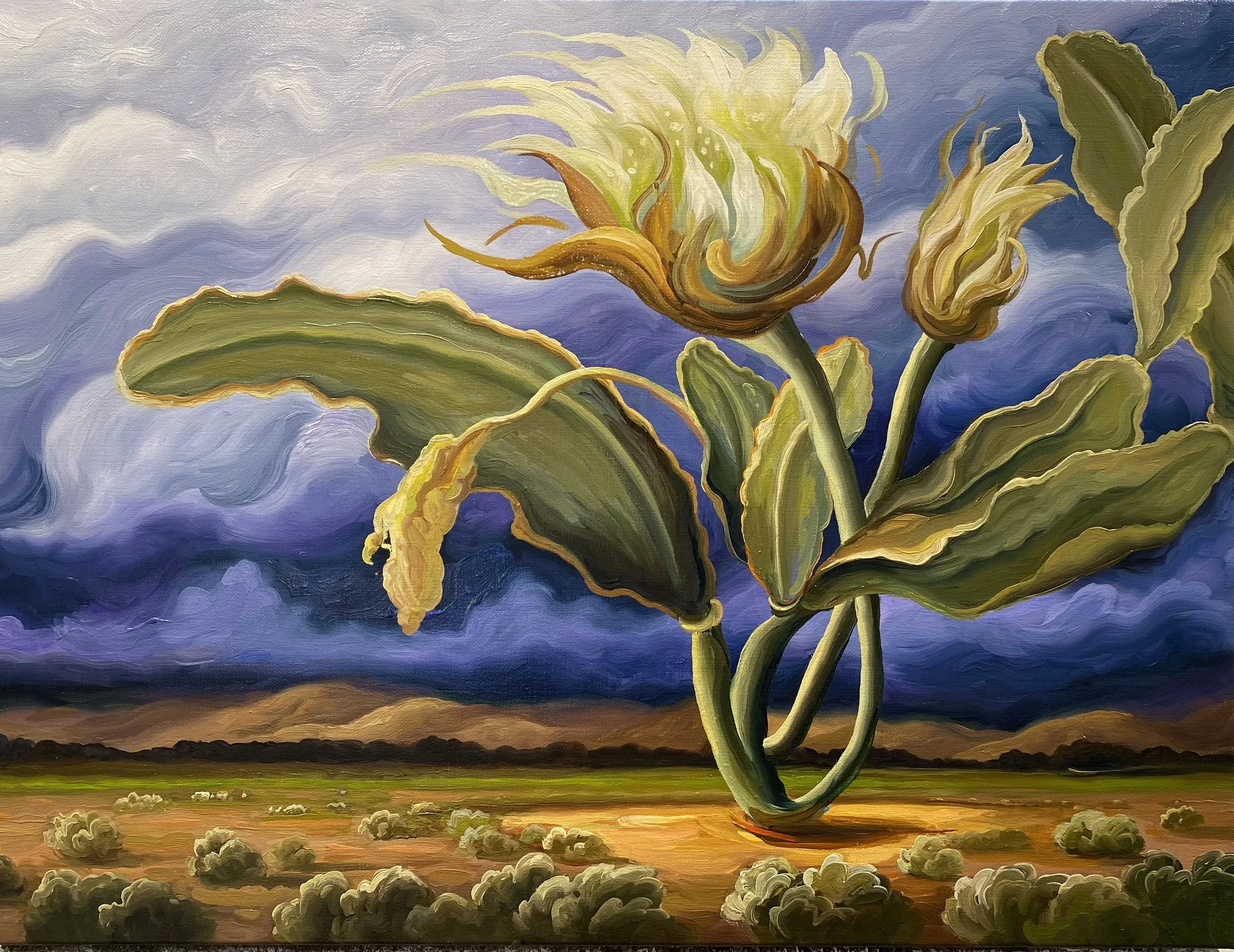 Bloom Cycle, 18” x 24”, oil on canvas