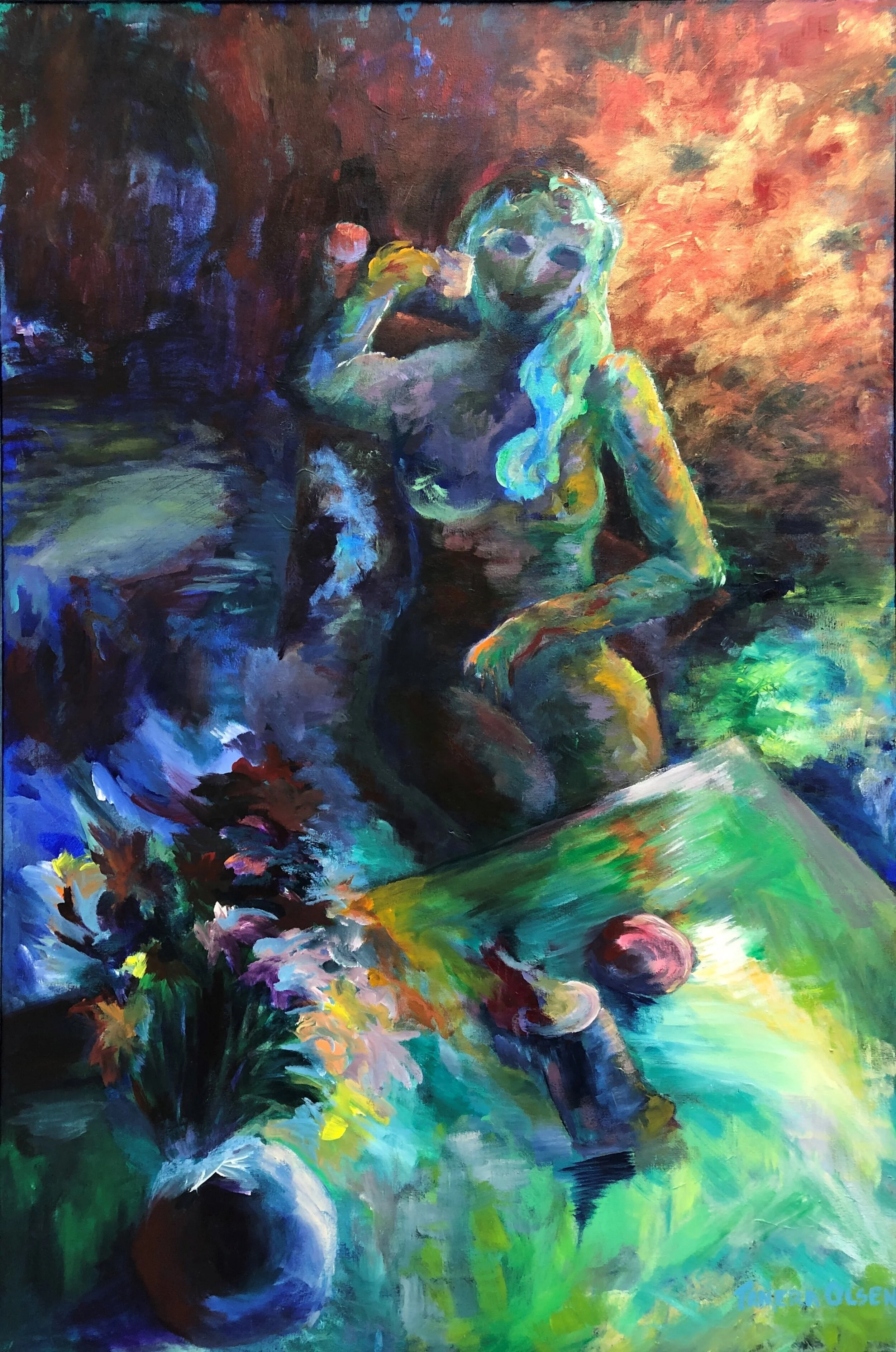 Demitasse, 40"x60", Acrylic on canvas