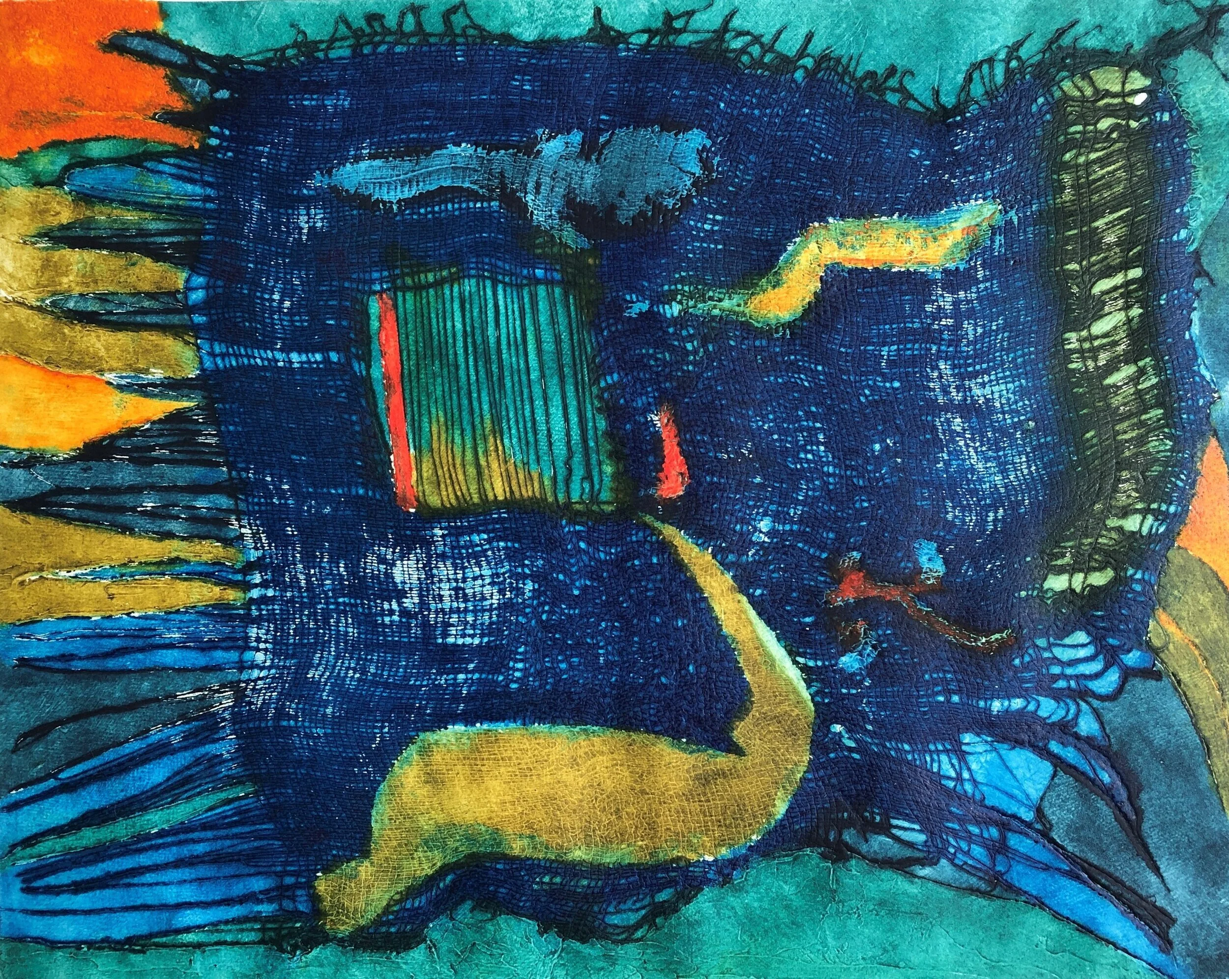 Untitled, 19½"x15½", Collagraph