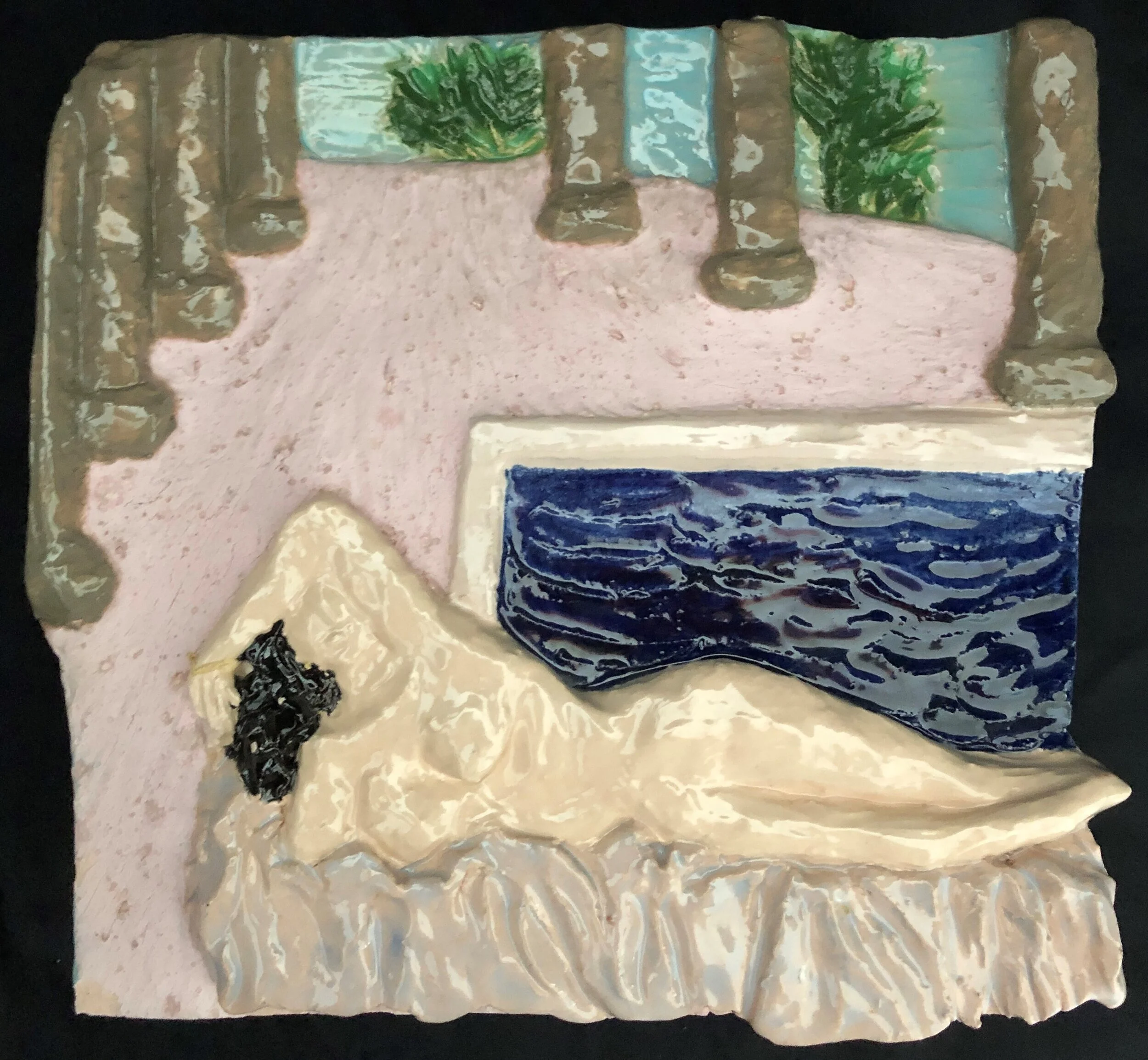 Riposo, 7¾"x7¾", Relief Brick
