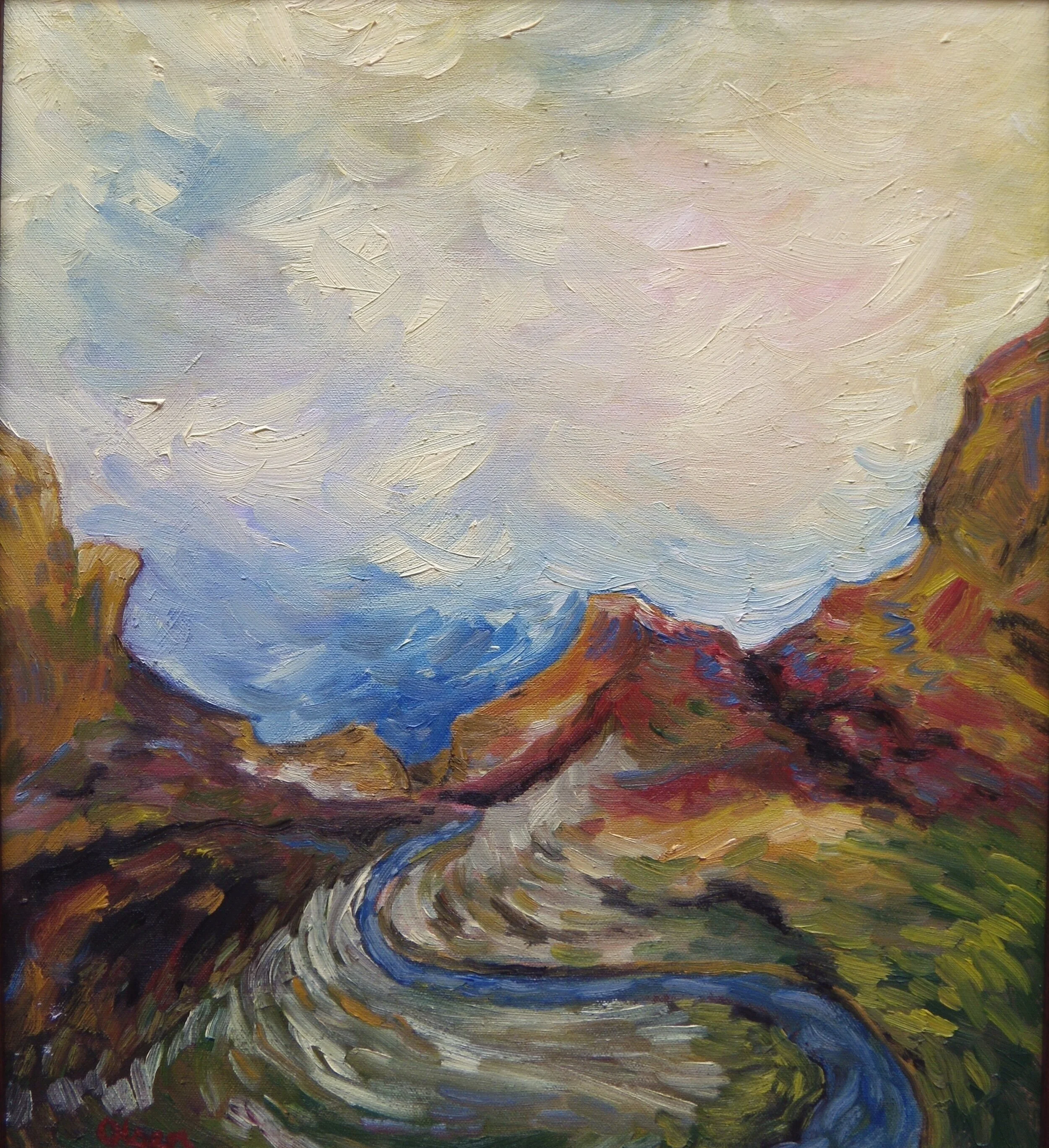 Santa Maria, 16"x20" Oil on canvas