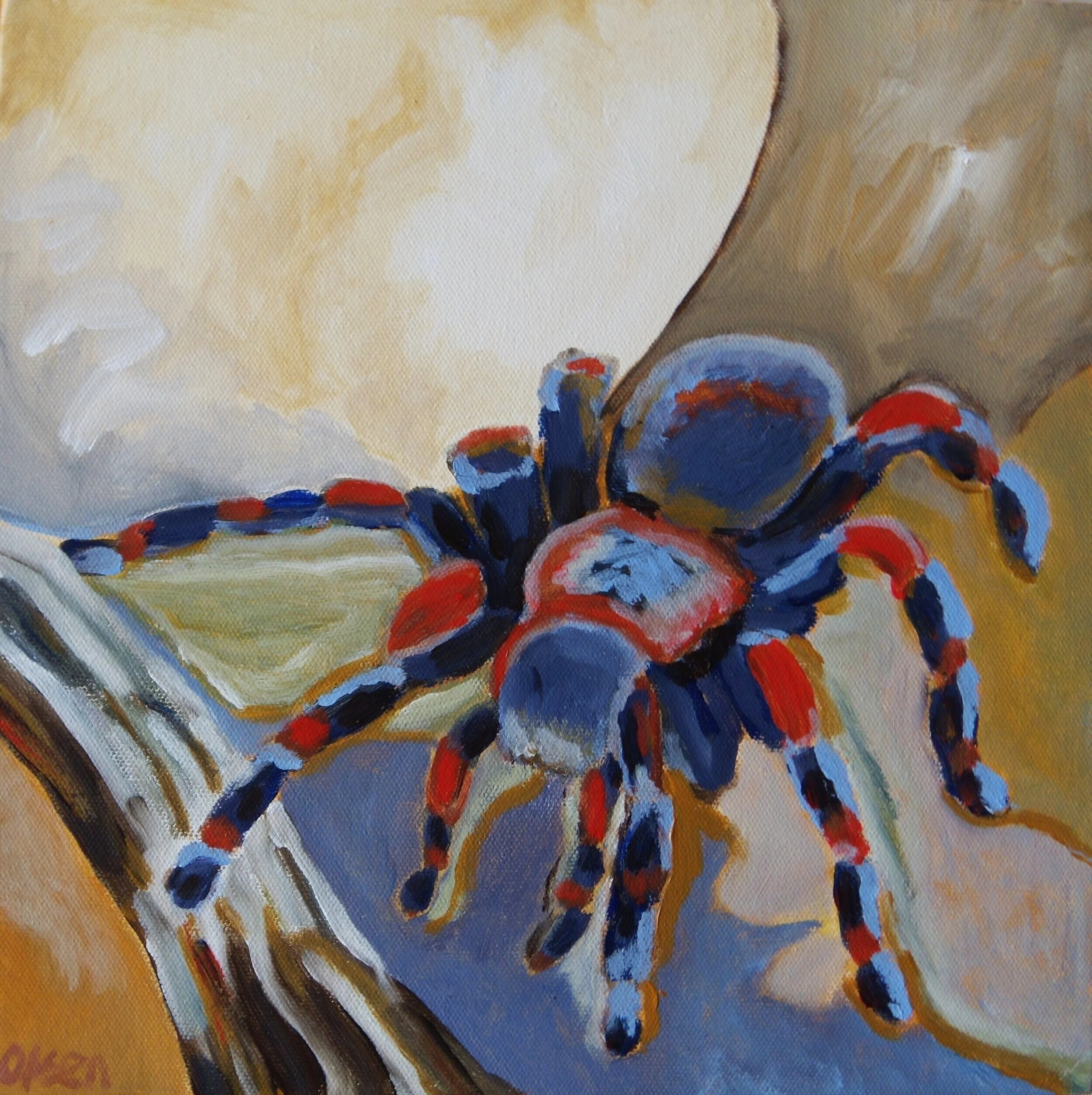 Tarantula, 12"x12", Acrylic on canvas