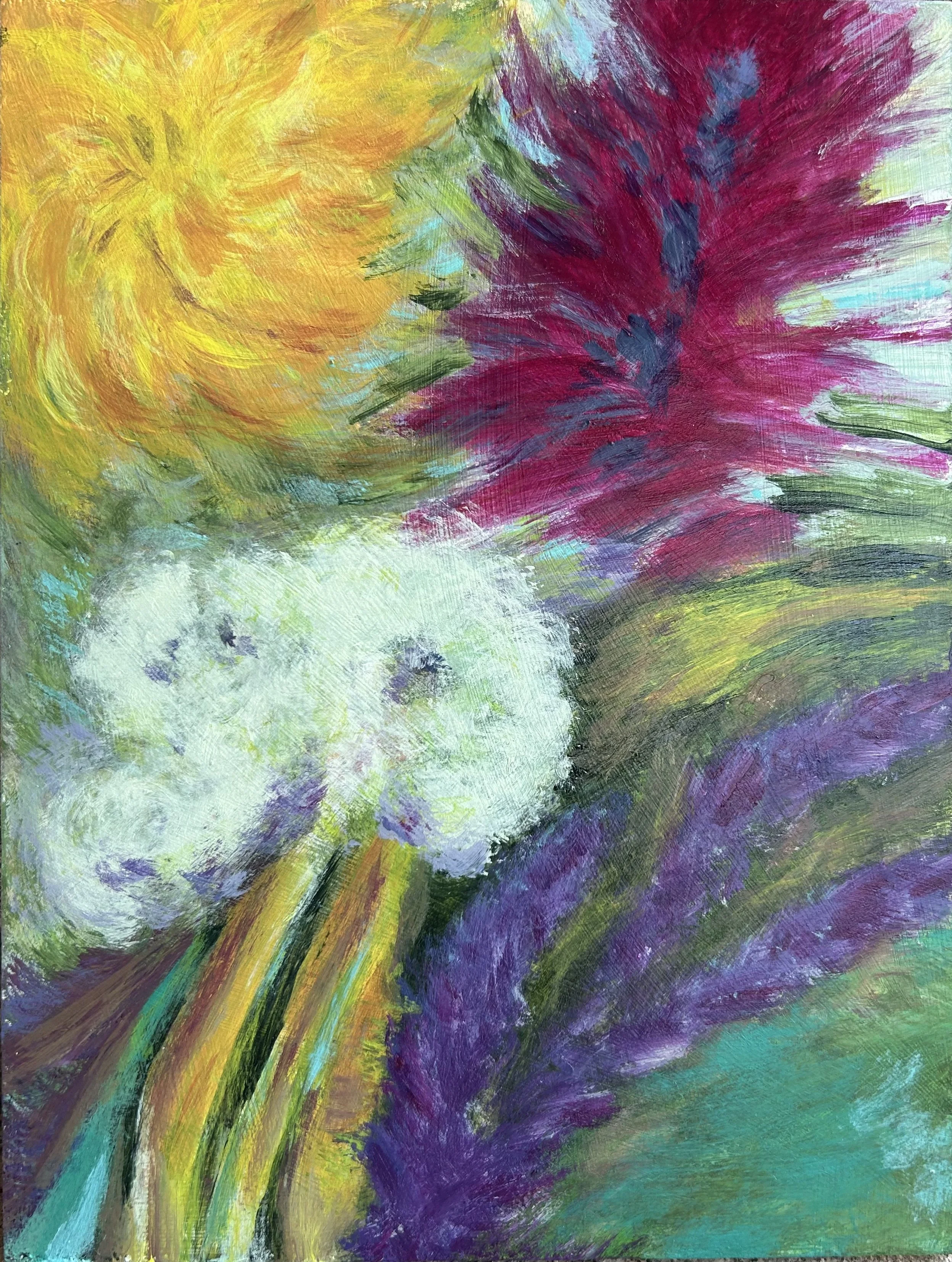Offering, 6"x9", Acrylic on masonite
