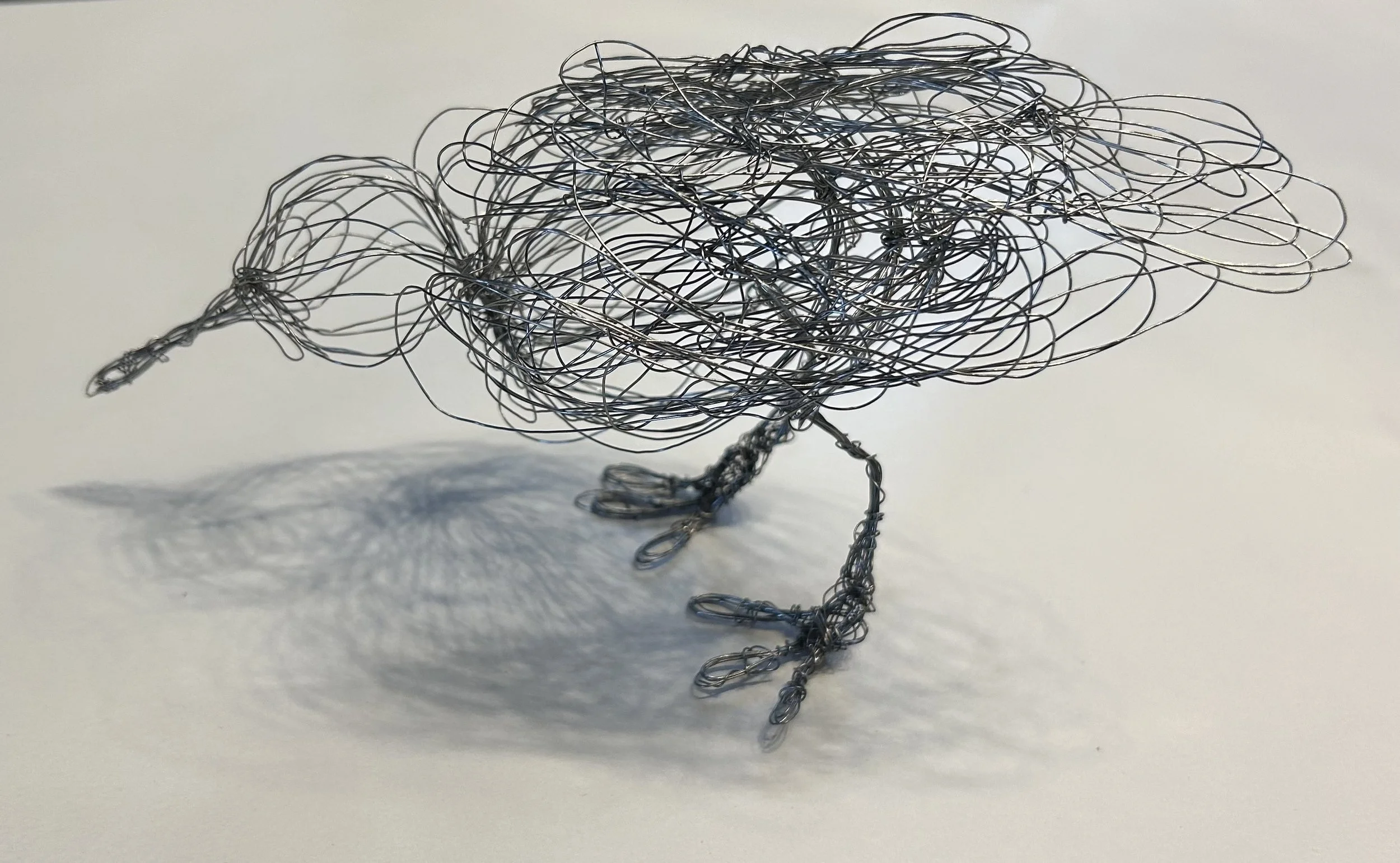 Shorebird (detail), 3"x4"x8 1/2", Wire 