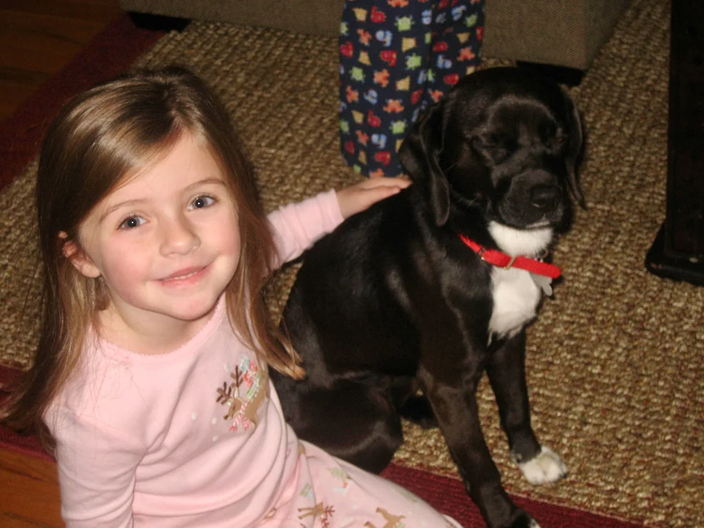 Tiny Ava with her new BFF