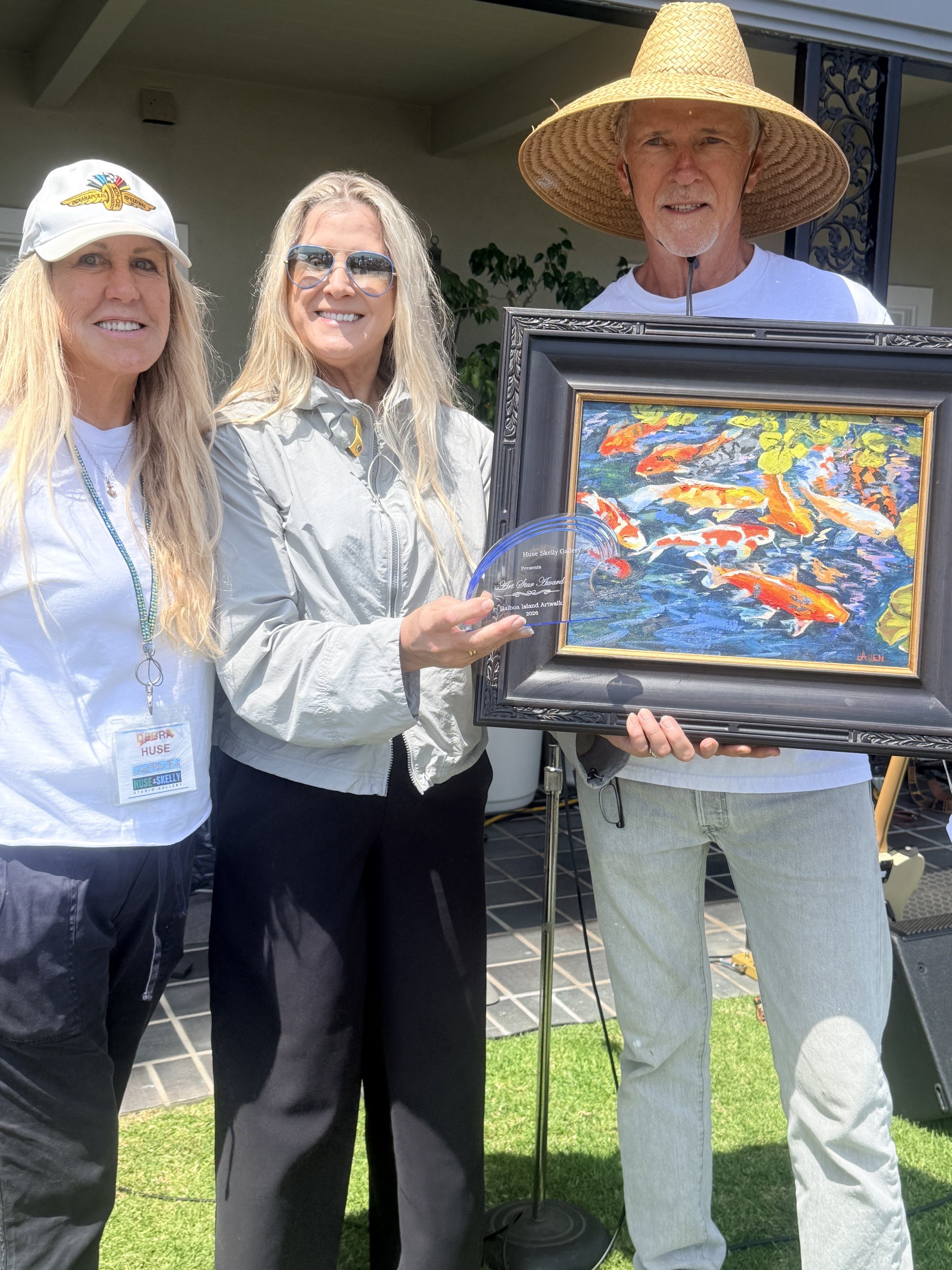David Allen (right) - Huse Skelly Gallery Art Star Award