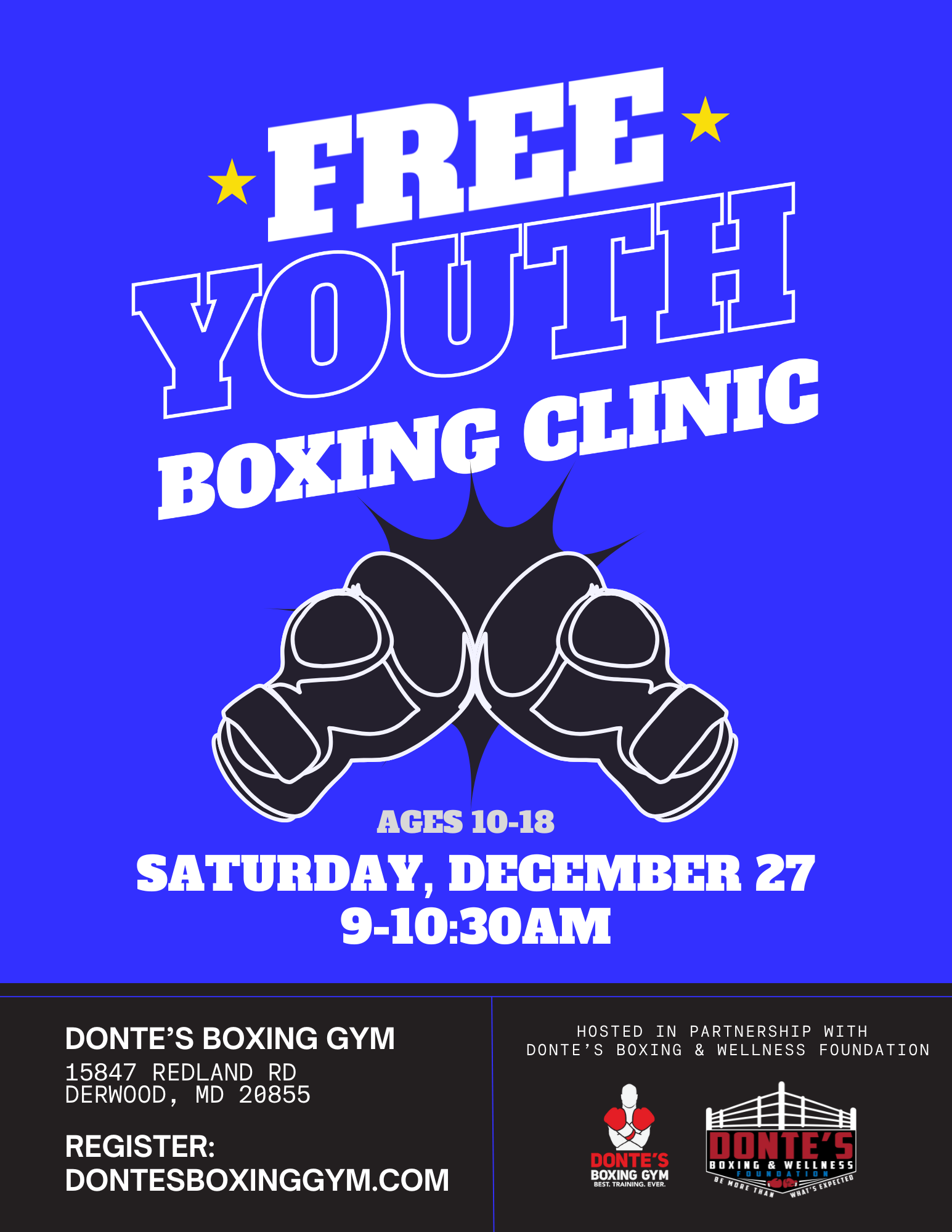 FREE Youth Boxing Clinic