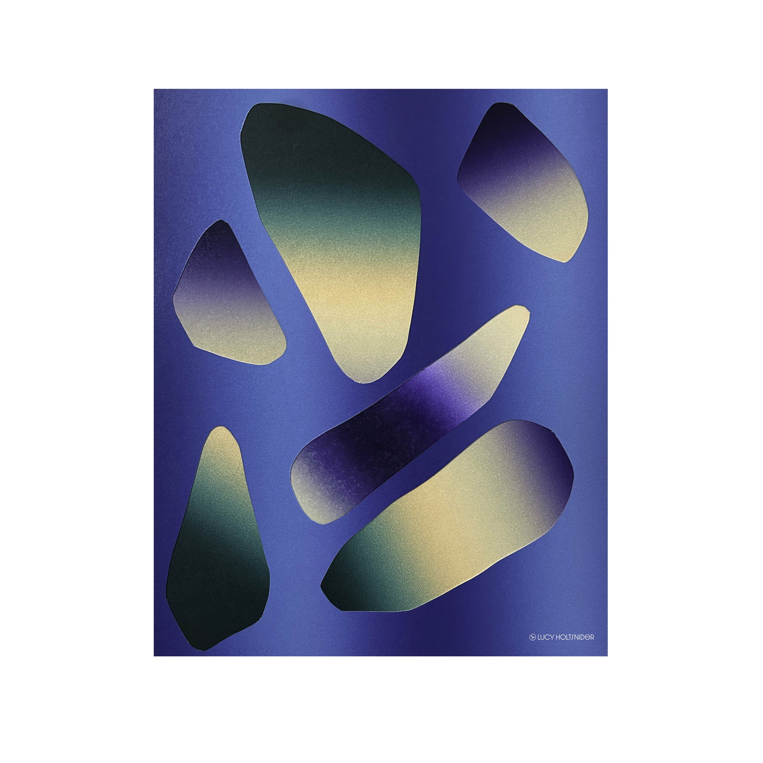 The swerve collage series includes bright, colorful, abstract, digital prints of letterpress collages that were printed by hand by Lucy Holtsnider in Denver, Colorado.