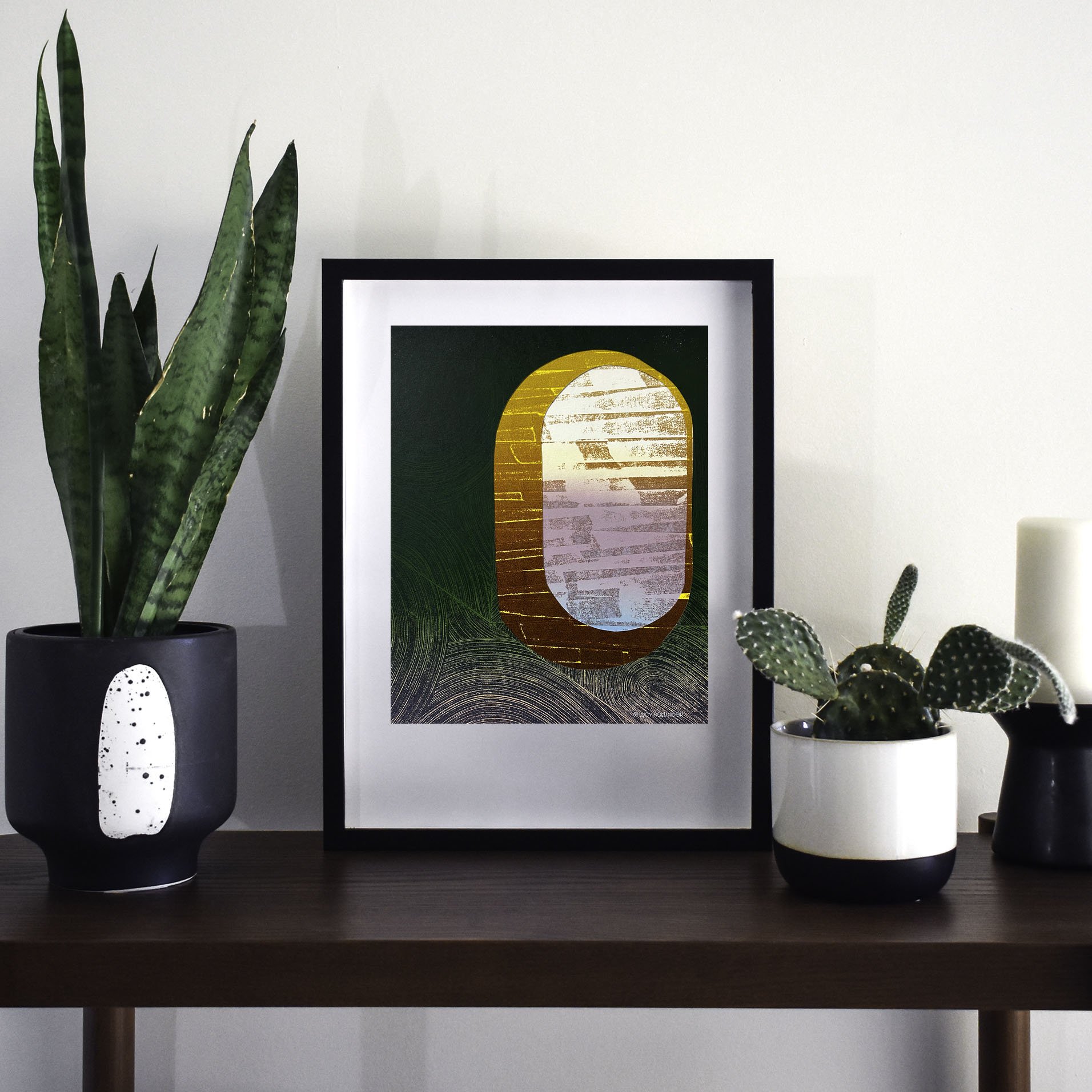 The Swerve collage series includes bright, colorful, abstract, digital prints of letterpress collages that were printed by hand by Lucy Holtsnider in Denver, Colorado.