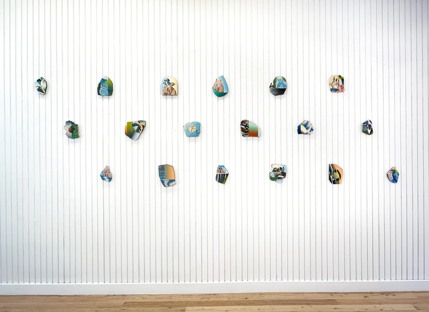 Gem Series 1-18 installed at SeeSaw Gallery