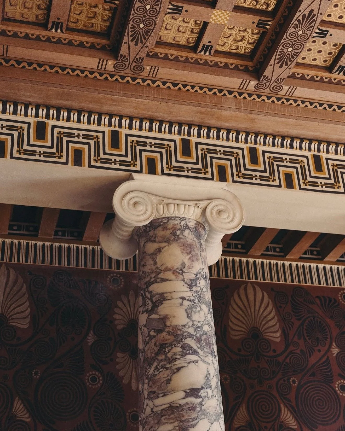 // Villa Kerylos // 

"Commissioned by Th&eacute;odore Reinach in 1900, the Villa K&eacute;rylos is closely modelled on the noble houses of Delos in the 2nd century BCE... Realized under architect Emmanuel Pontremoli between 1902-1908, classical