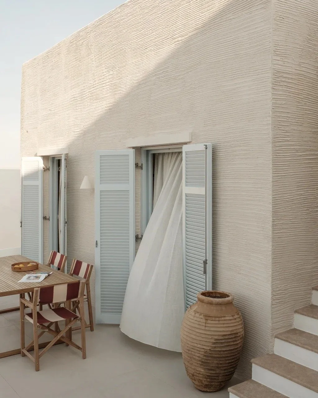 // VILLA SOL in Paros // 

"Rather than transforming the house through formal gestures, Villa Sol builds upon its existing character. The original structure was reinforced to support the new rooftop pool, allowing a significant new program to be