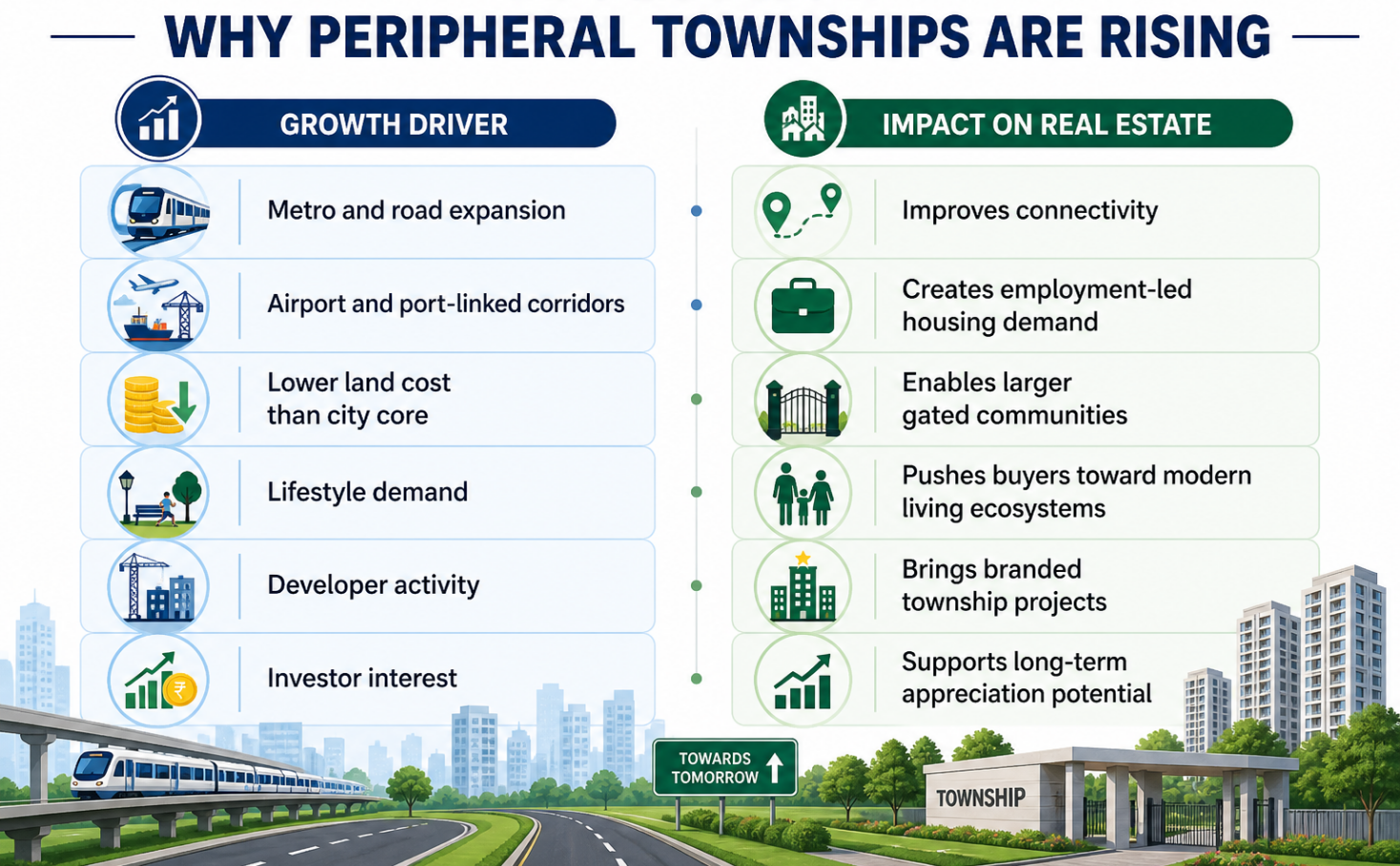 Reason for Rise in Peripheral Townships