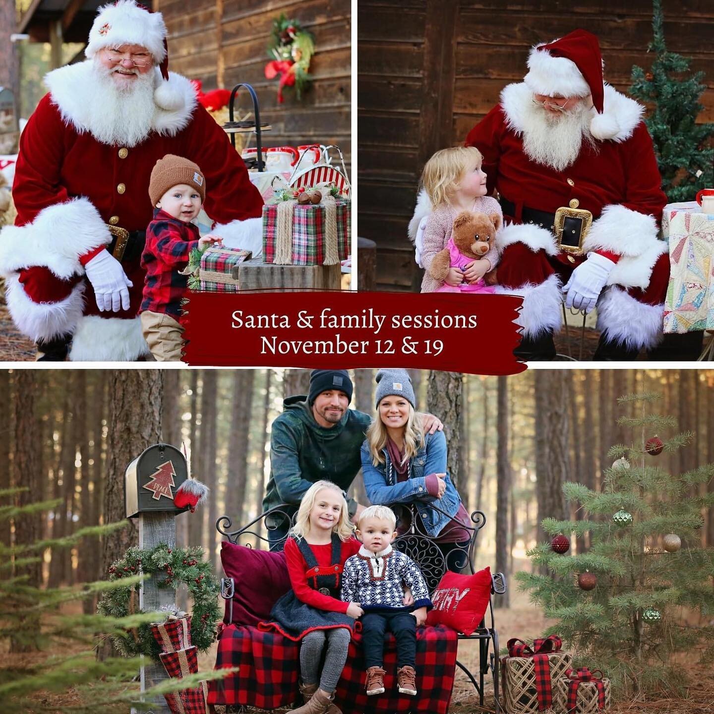Our Santa and Family Mini Shoots are BACK! And they are some of our most magical sessions of the year, these fill up extra fast so we recommend grabbing a spot right away!

This Holiday mini will take place outdoors on private property - each family 