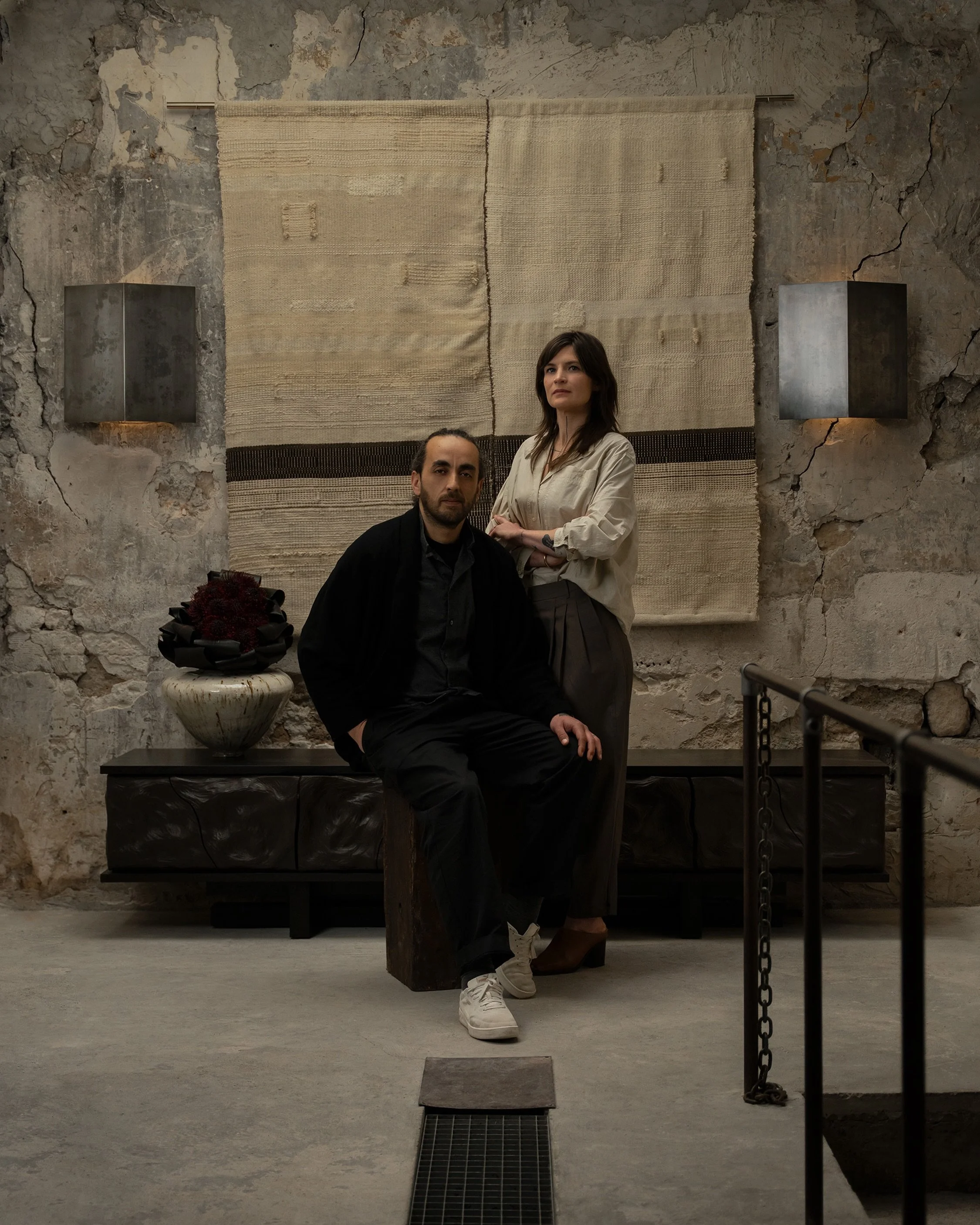 Portrait of @lalune.galerie founders

Madeleine &amp; Mehdi Adraa 
Shot during their show NOIRE at @lucid__interval 

Thank you for your trust, and for this inspiring experience 🌑🖤