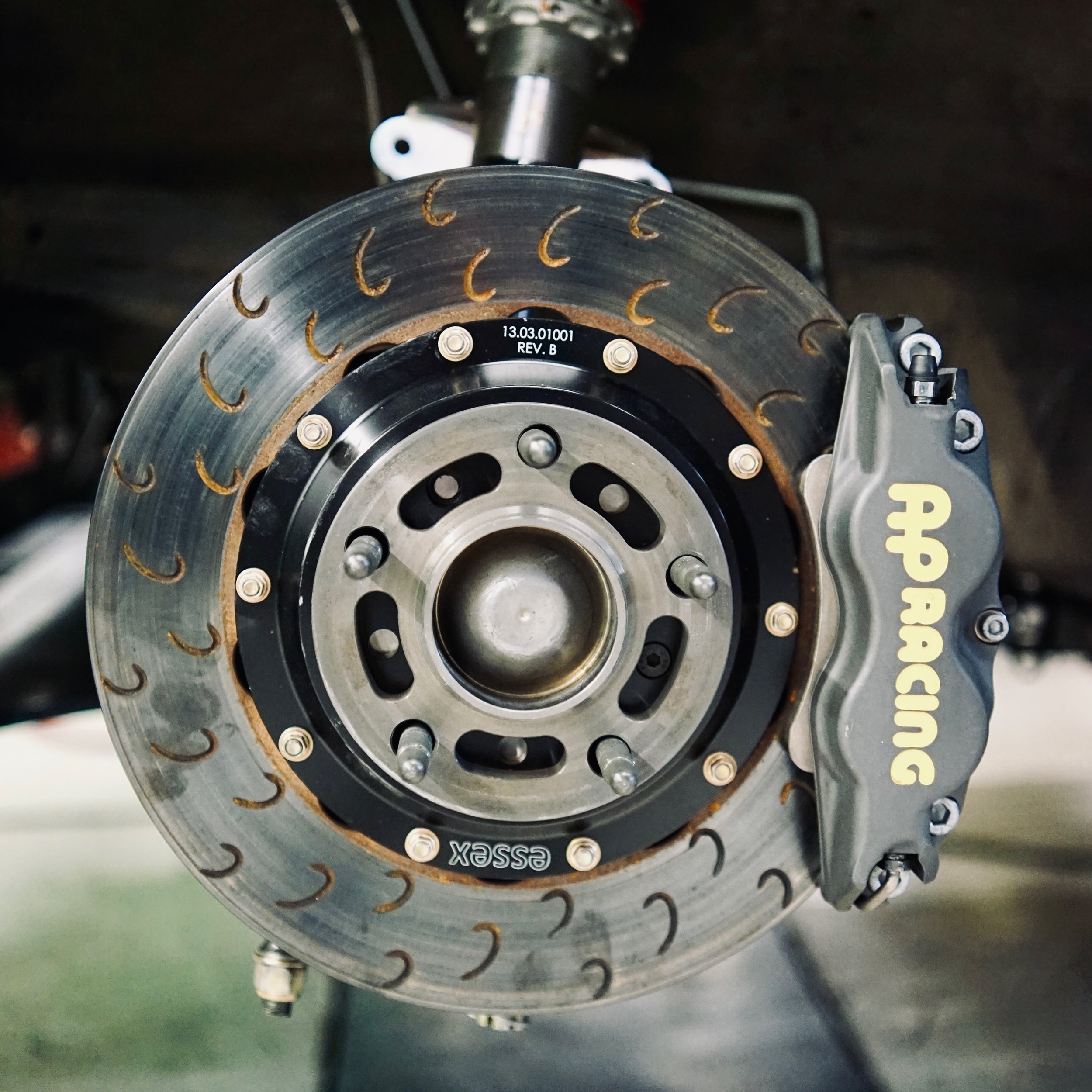 PSA: Check your brakes! Many track &amp; race cars sit throughout the winter. It&rsquo;s always a good idea to get your car up in the air and inspect everything before your first event. Look for cracks in the rotors, thin pads, or leaking calipers. A