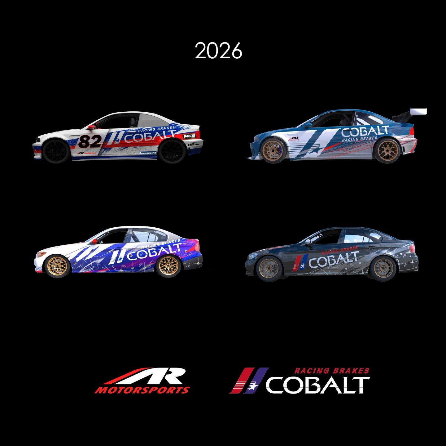 A look at all the Cobalt liveries we&rsquo;ve rocked on our cars! This year our Blue E46 M3 endurance race car will sport a new livery. We are also currently building an E90 track car that we will be traveling the country with this season. The plan i