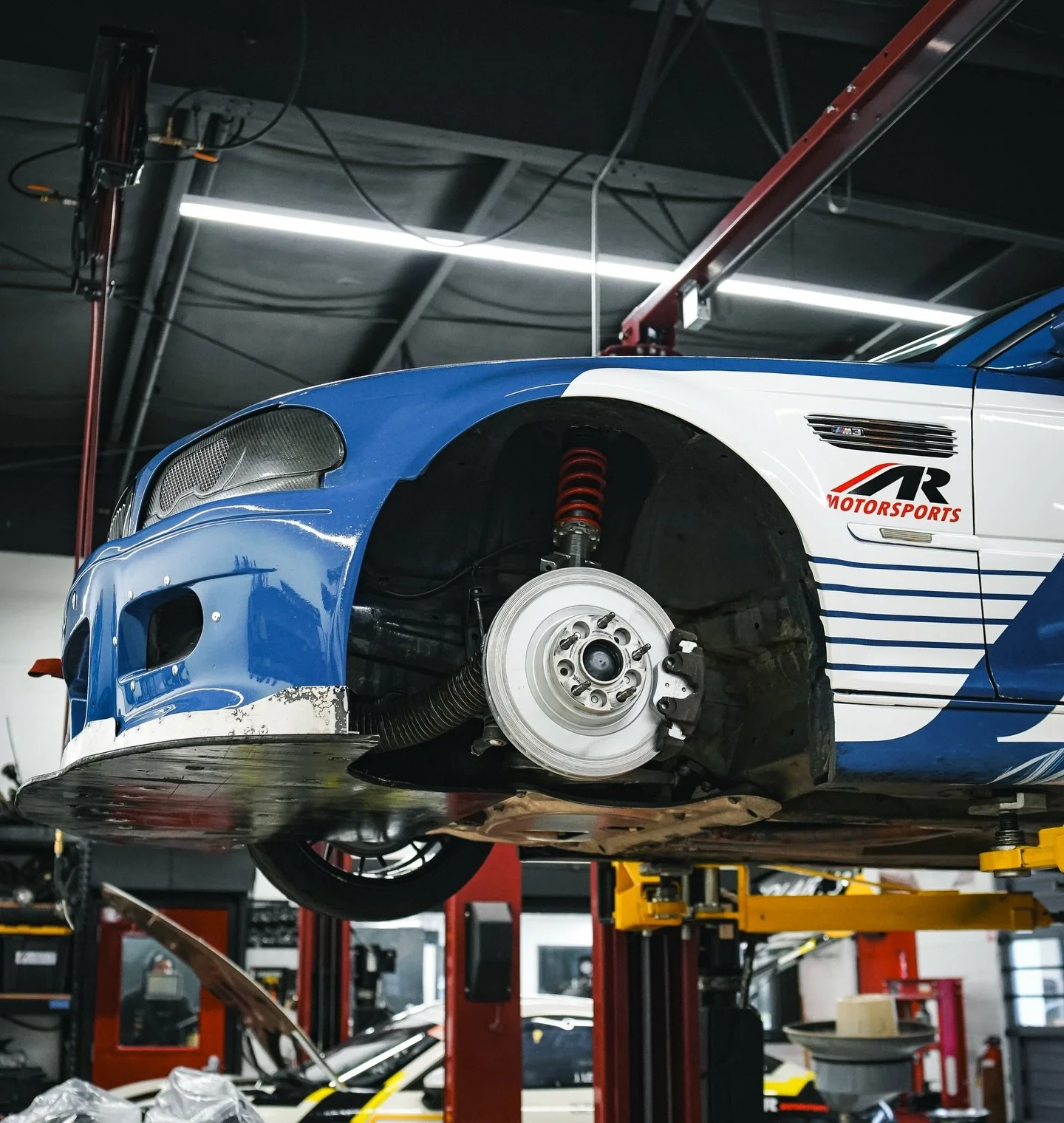 Fresh pads going on our Cobalt E46 M3! We&rsquo;re back to original calipers as this car will be running some SCCA STU races this season.

#M3 #E46m3 #bmwm3 #mpower #scca