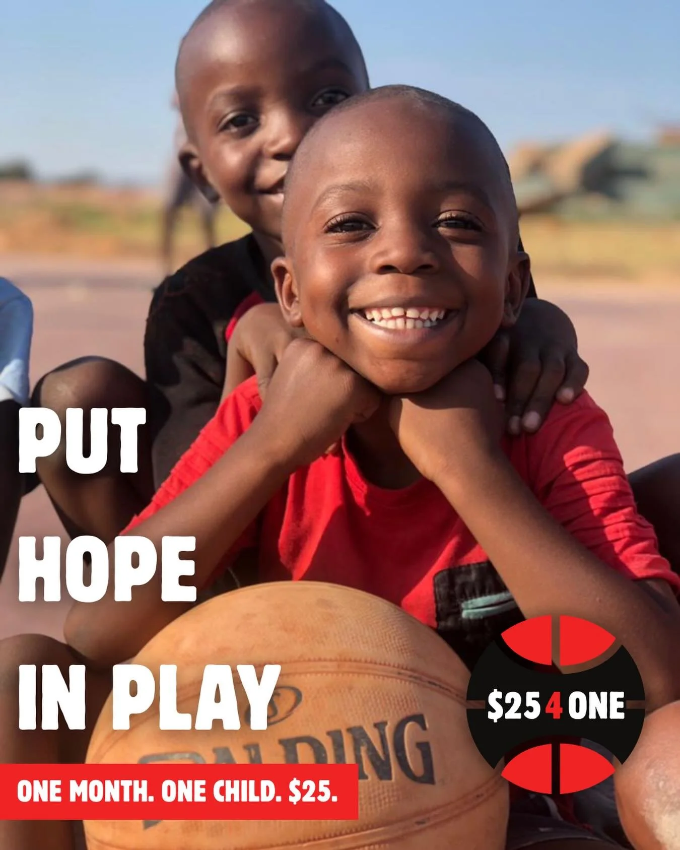 This @givingtuesday we&rsquo;re kicking off our year-end campaign, $25 4 One, to lift up 1,000 kids by December 31.  Just $25 gives one child a full month of H4H programming.

One month. One child. $25.

Link in bio to donate. 💛🏀