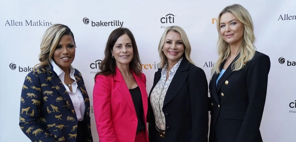   From left to right: Stephanie Rawlings-Blake, Executive Director, NBA Players Association Foundation; Shannon Eusey, CEO, Beacon Pointe Advisors; Lisa Bhathal Merage, Chief Impact Officer and Managing Partner, Revitate; Courtney La Bau, Commissioner, Los Angeles World Airports  