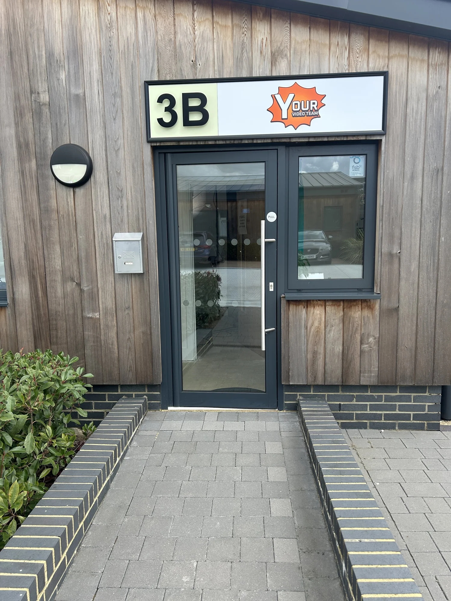 Outside the Your Video Team studio in Kent