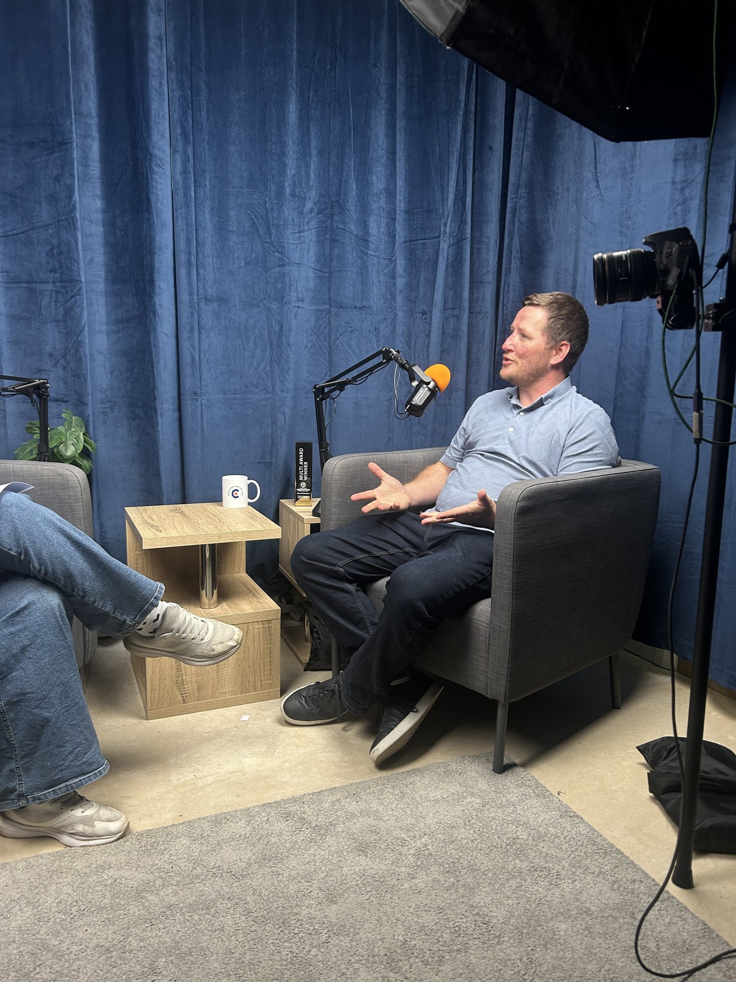 Your Video Team filming with a client