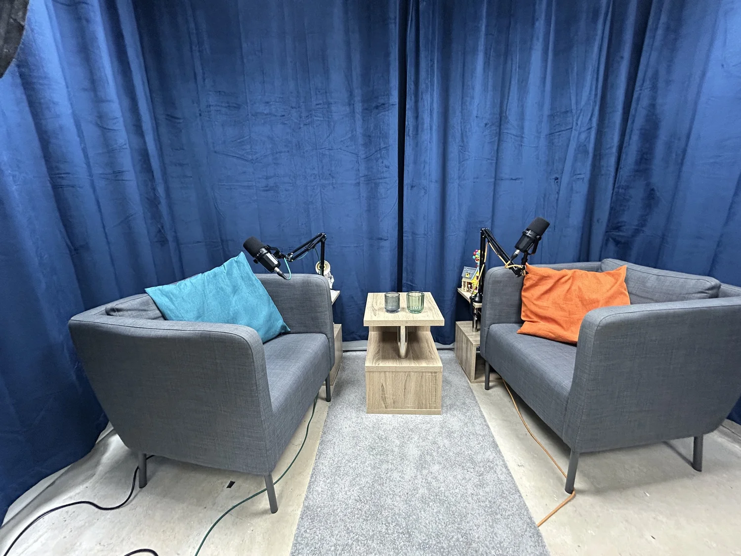 Behind the scenes in the Your Video Team studio
