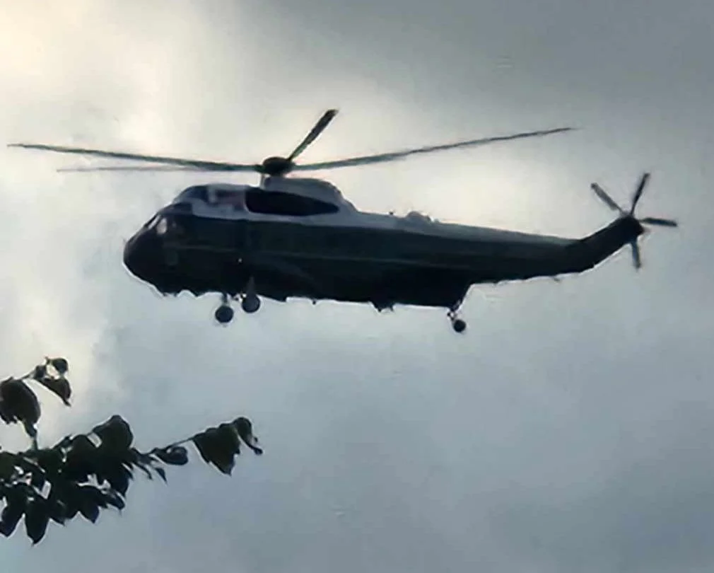 President Trump departing for New York on September 10
