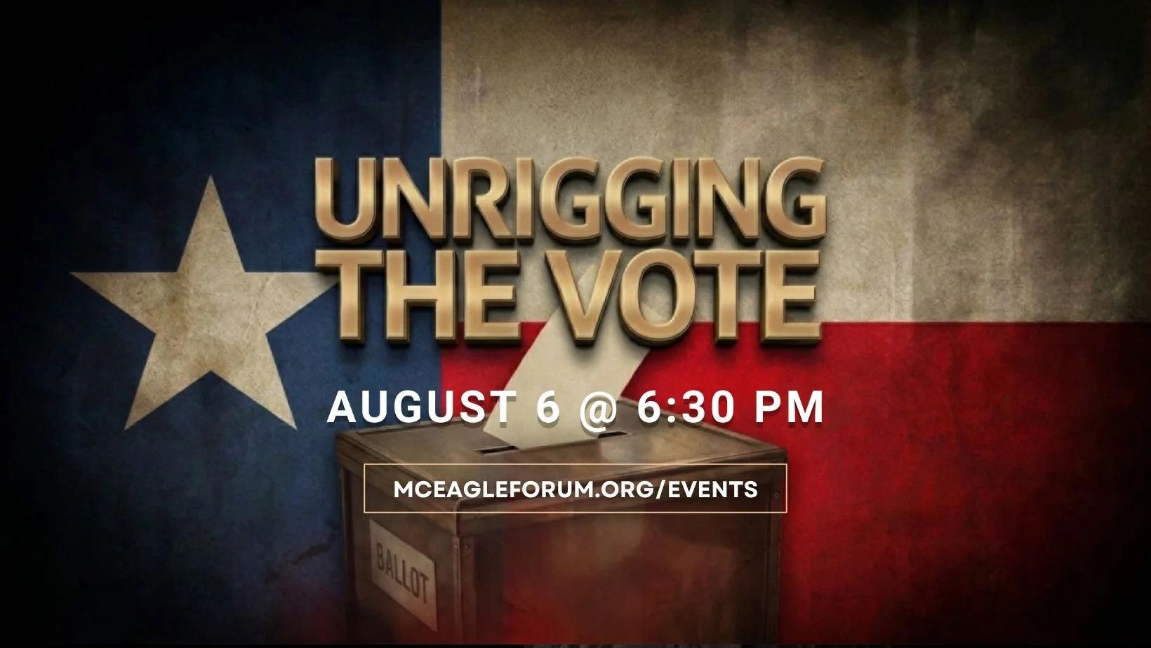 MCEF Meeting: Unrigging the Vote