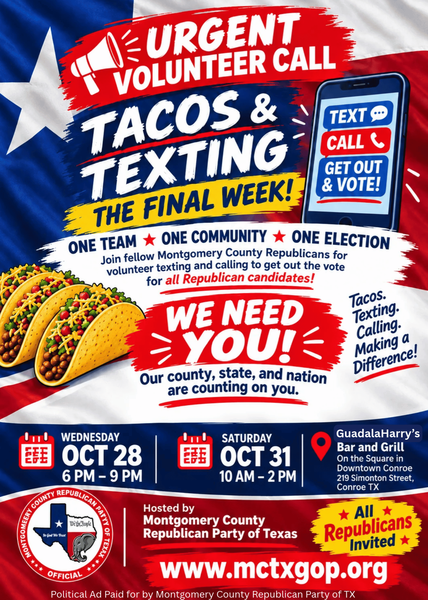 Tacos & Texting event