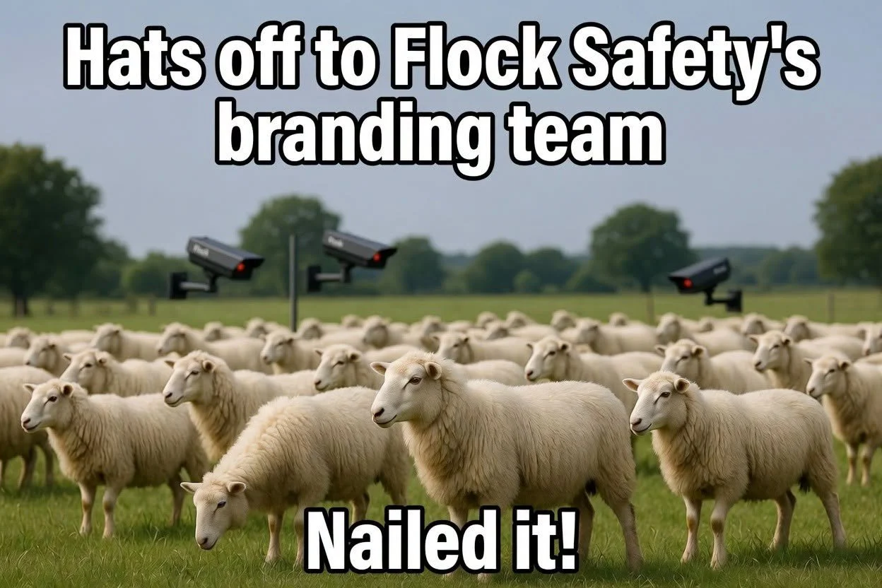 Hats off to Flock Safety's branding team