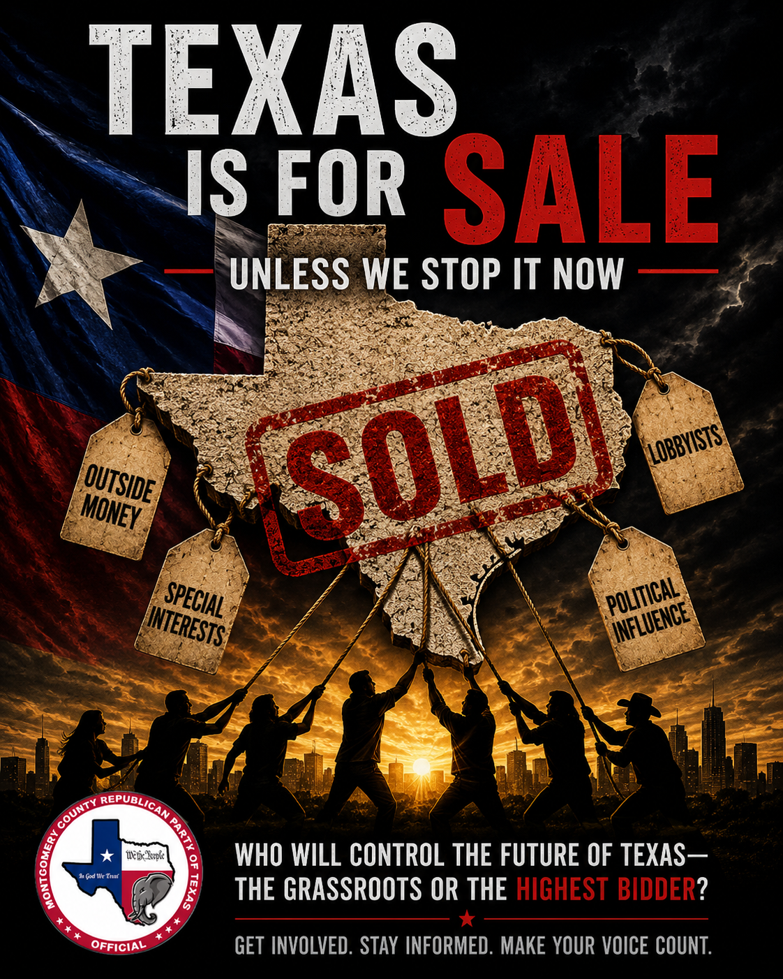 Texas Is for Sale Unless We Stop It Now