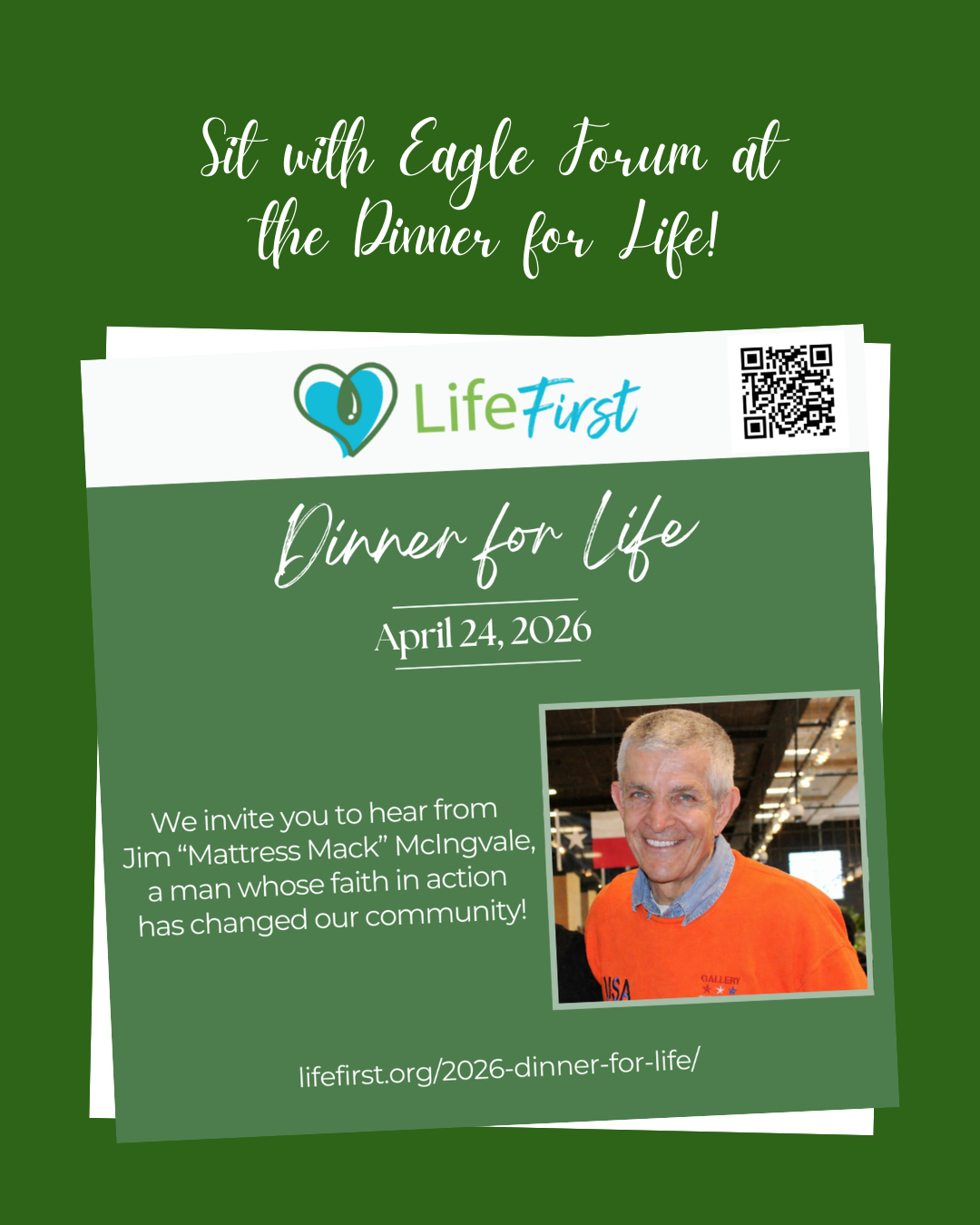 Sit with MCEF at the Dinner for Life