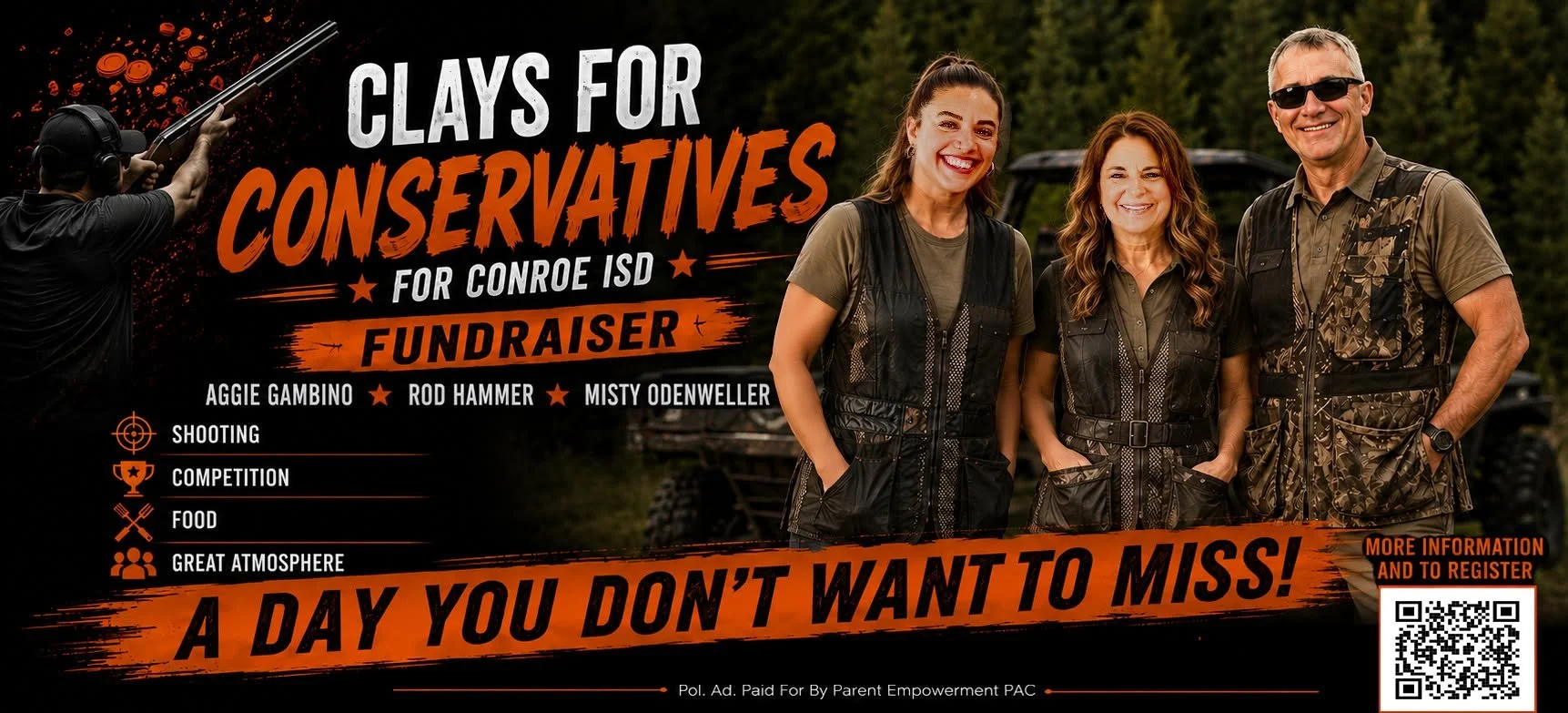 Clays for Conservatives for Conroe ISD