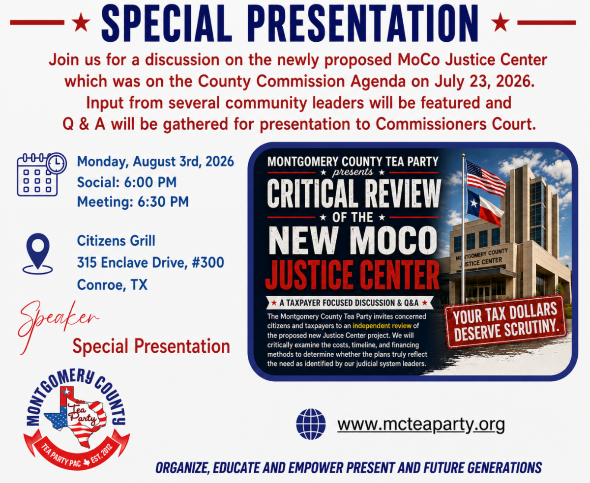 Special presentation on the newly proposed Montgomery County Justice Center