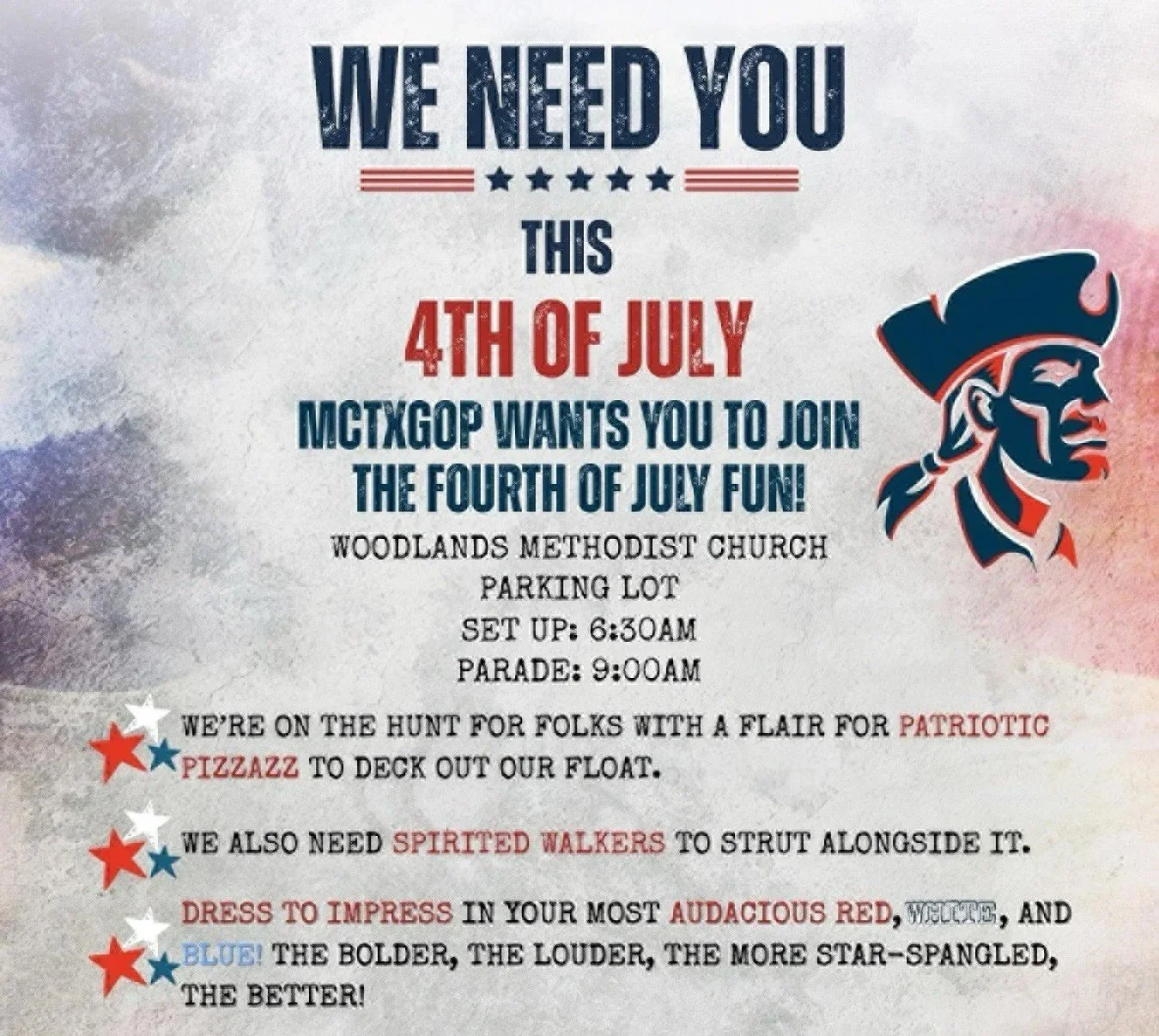 July 4th Parade - We Need You!