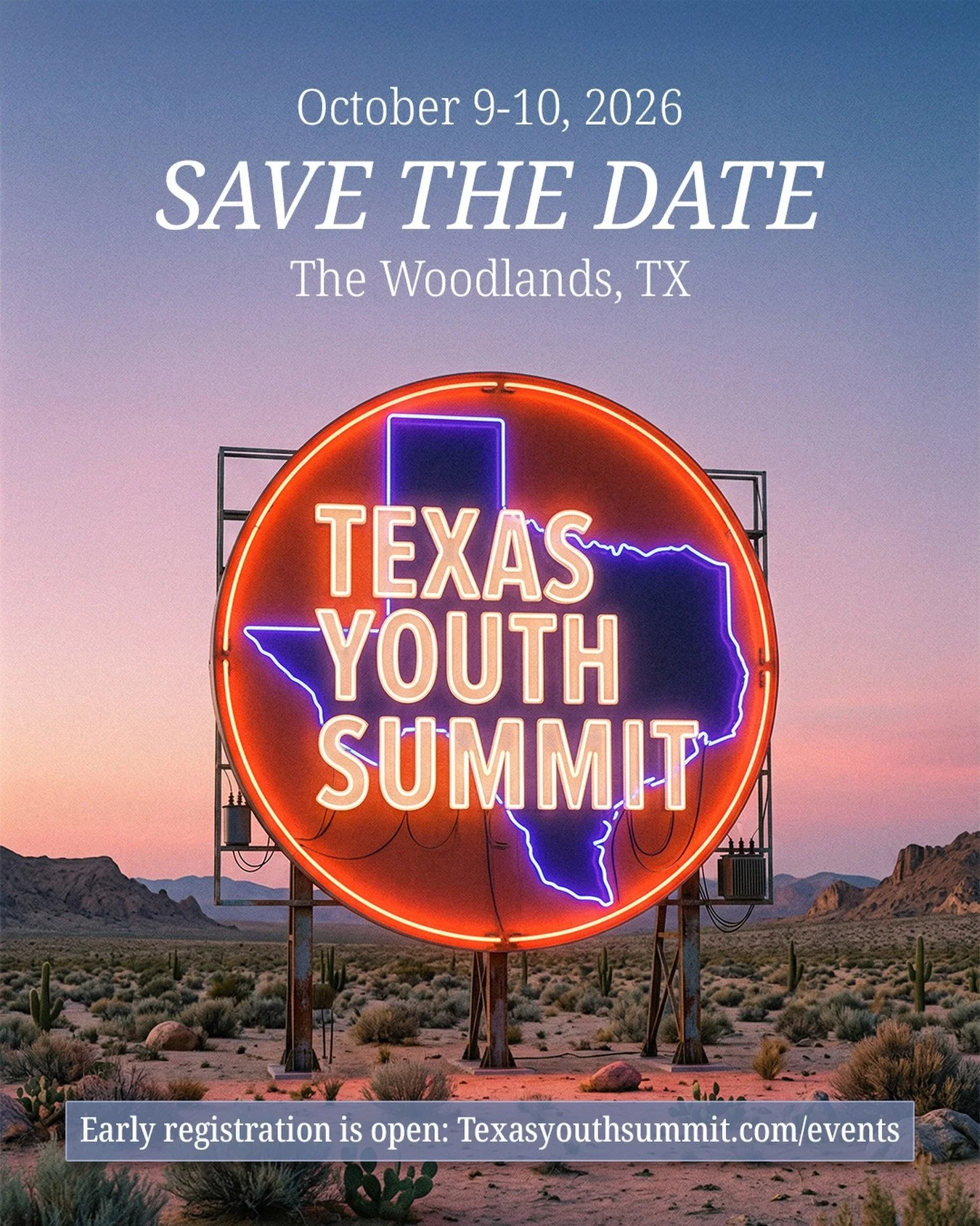 Save the Date for the 2026 Texas Youth Summit