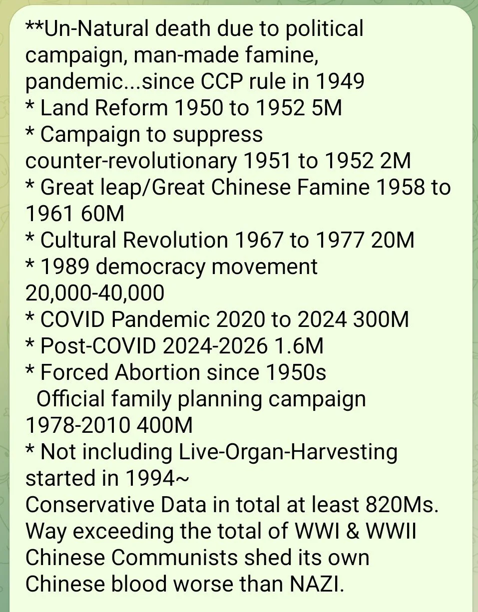 Chinese deaths