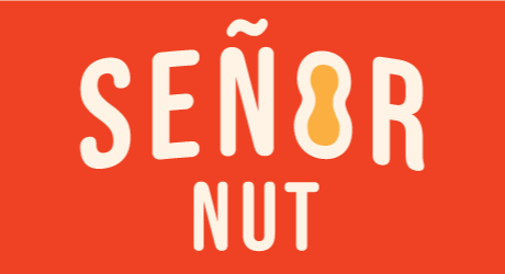 Red background with the words 'SEÑOR NUT' in white, with the letter 'O' stylized as a peanut.