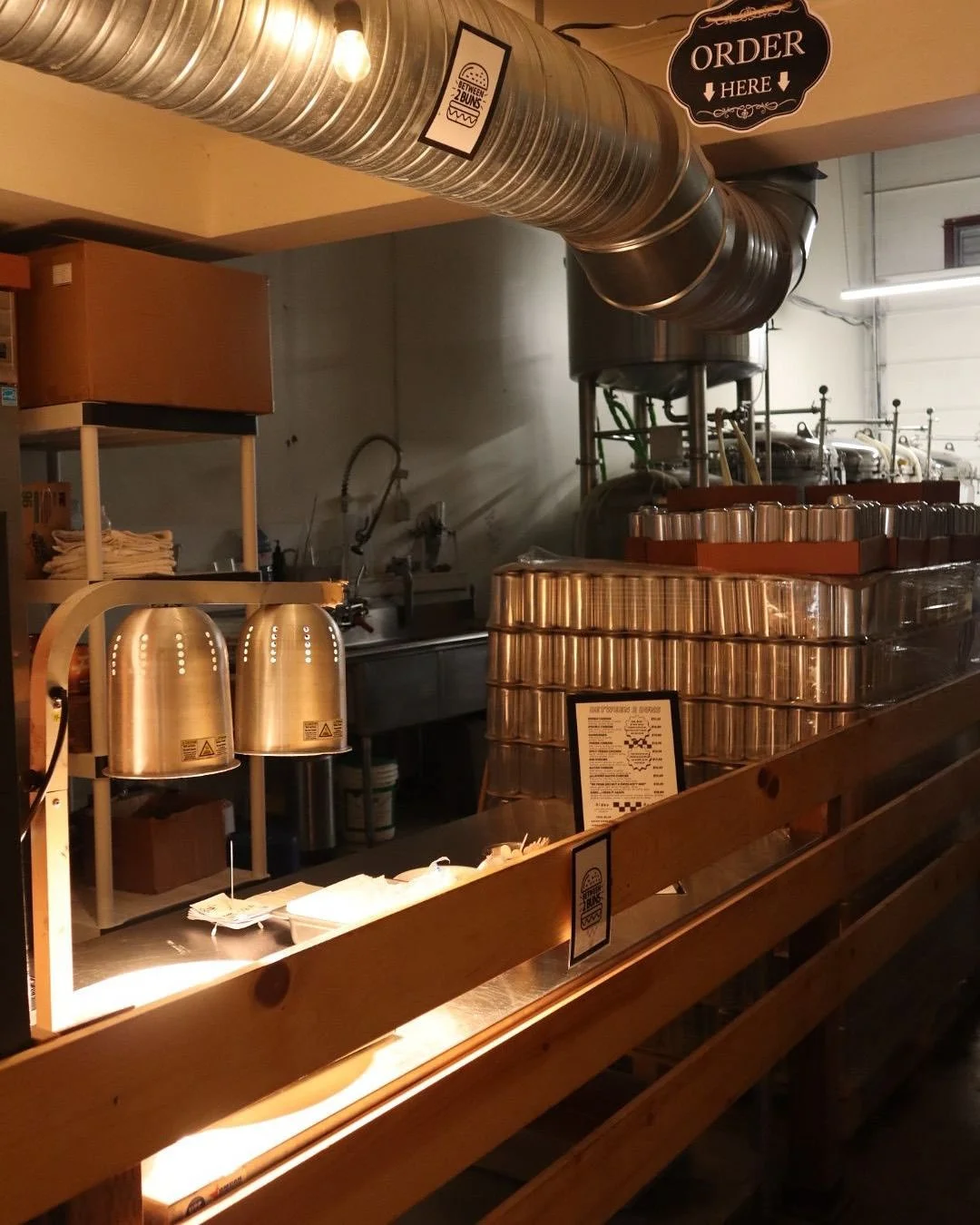 We’ve set up a cool little spot where you can order @between2bunsburgers . Find a seat, grab a beer and head over to our counter towards the back of the brewery to order your well deserved burger. 
#VanCraftBeer #KitsilanoCraftBrews #Vancouver