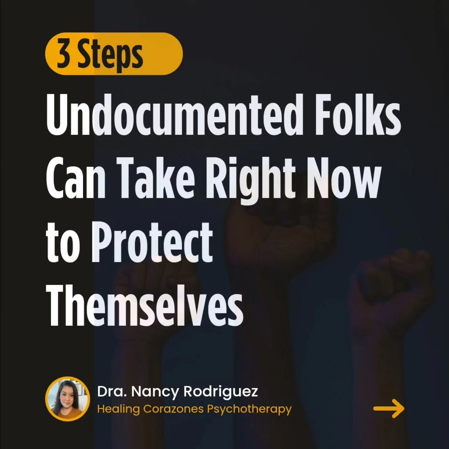 So many undocumented folkx carry the weight of uncertainty and fear. This fear can feel overwhelming and paralyzing, and it can lead to a sense of powerlesness and helplessness. 
These three steps can help you feel more grounded, prepared, and protec